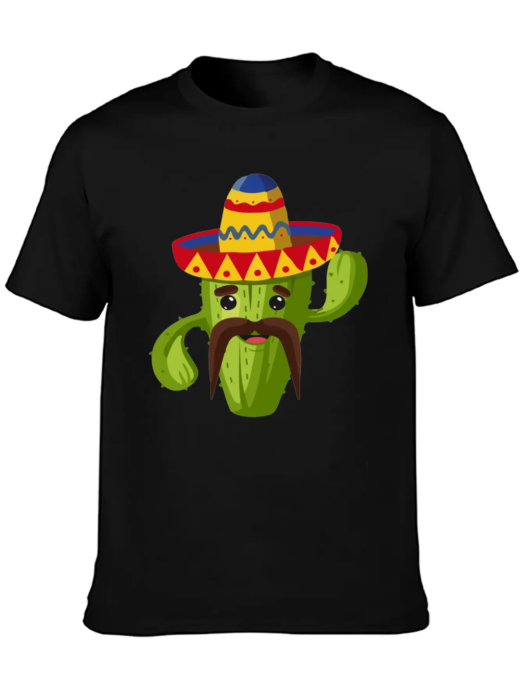 Cactus Cactus Mexican Unisex Short Sleeve Soft Cotton T-Shirt – Casual Everyday Wear