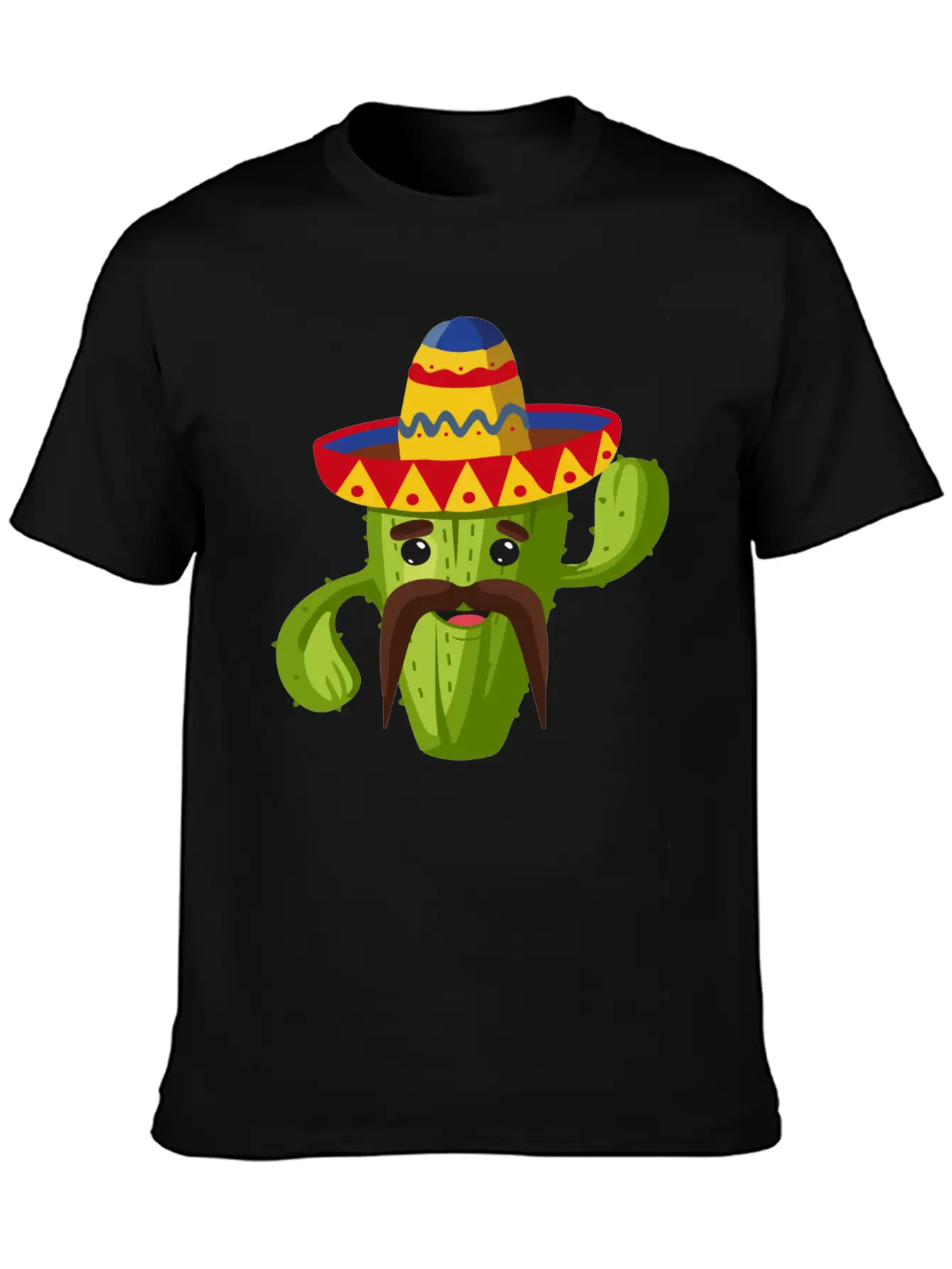 Cactus Cactus Mexican Unisex Short Sleeve Soft Cotton T-Shirt – Casual Everyday Wear