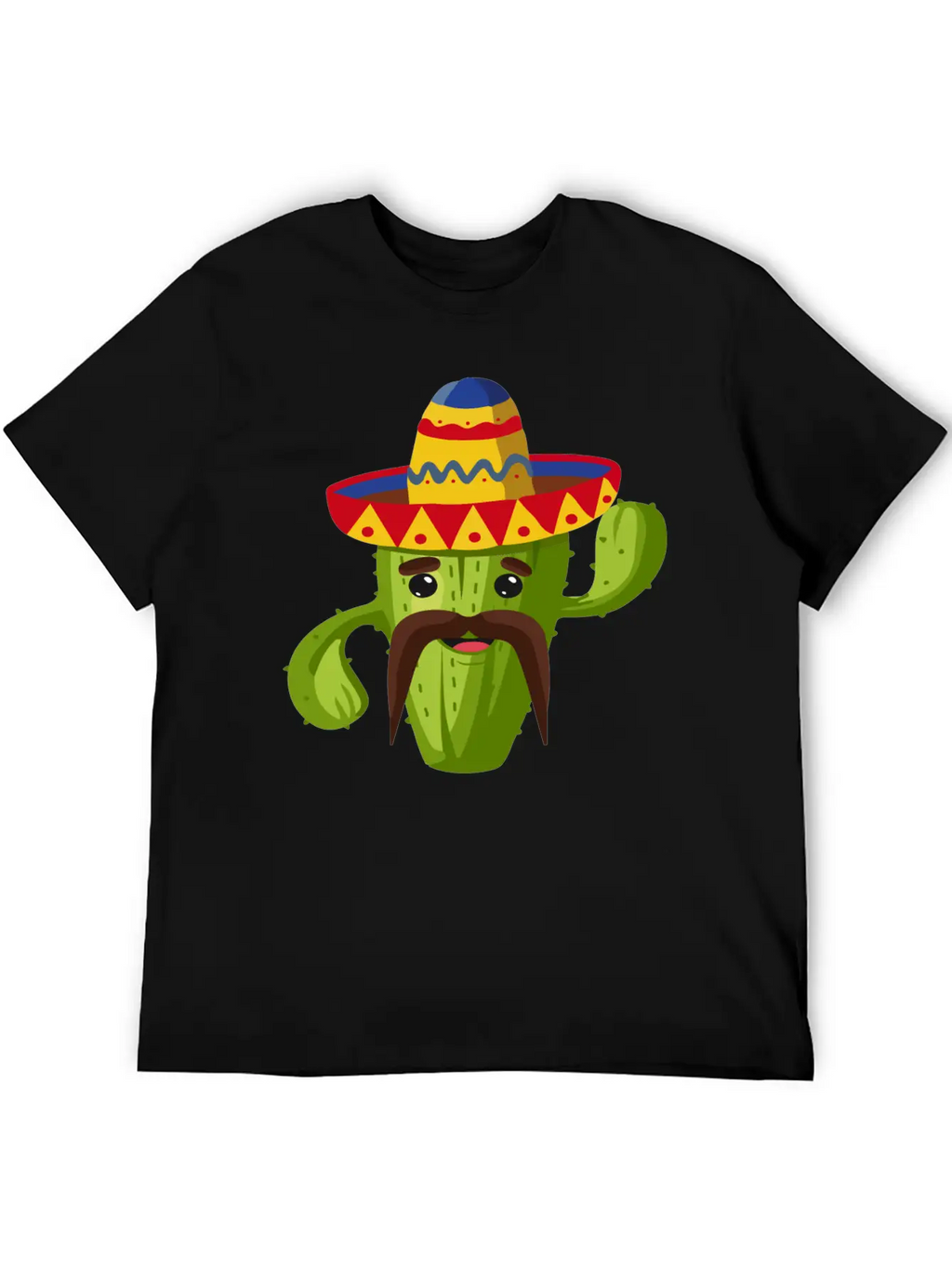 Cactus Cactus Mexican Unisex Short Sleeve Soft Cotton T-Shirt – Casual Everyday Wear