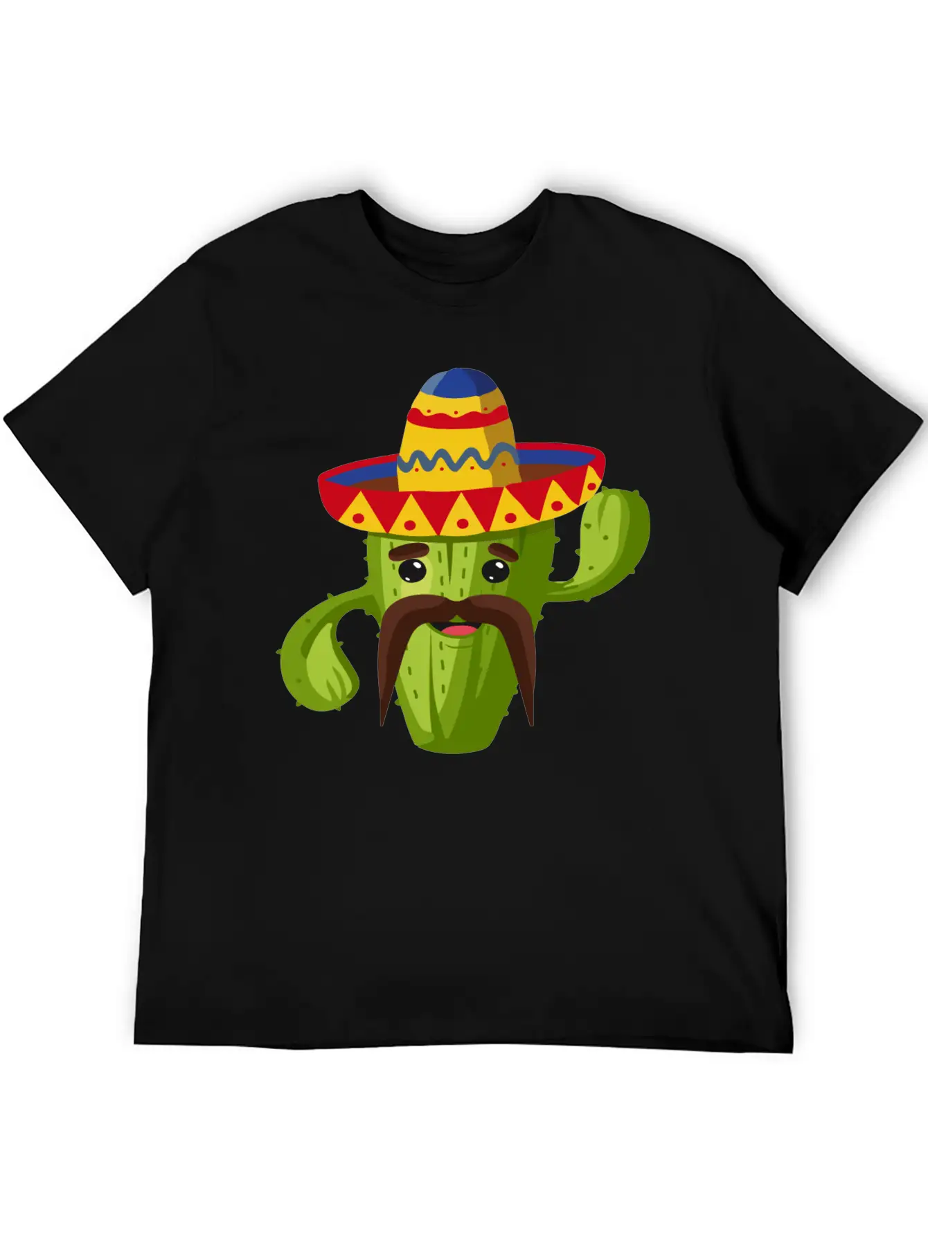Cactus Cactus Mexican Unisex Short Sleeve Soft Cotton T-Shirt – Casual Everyday Wear
