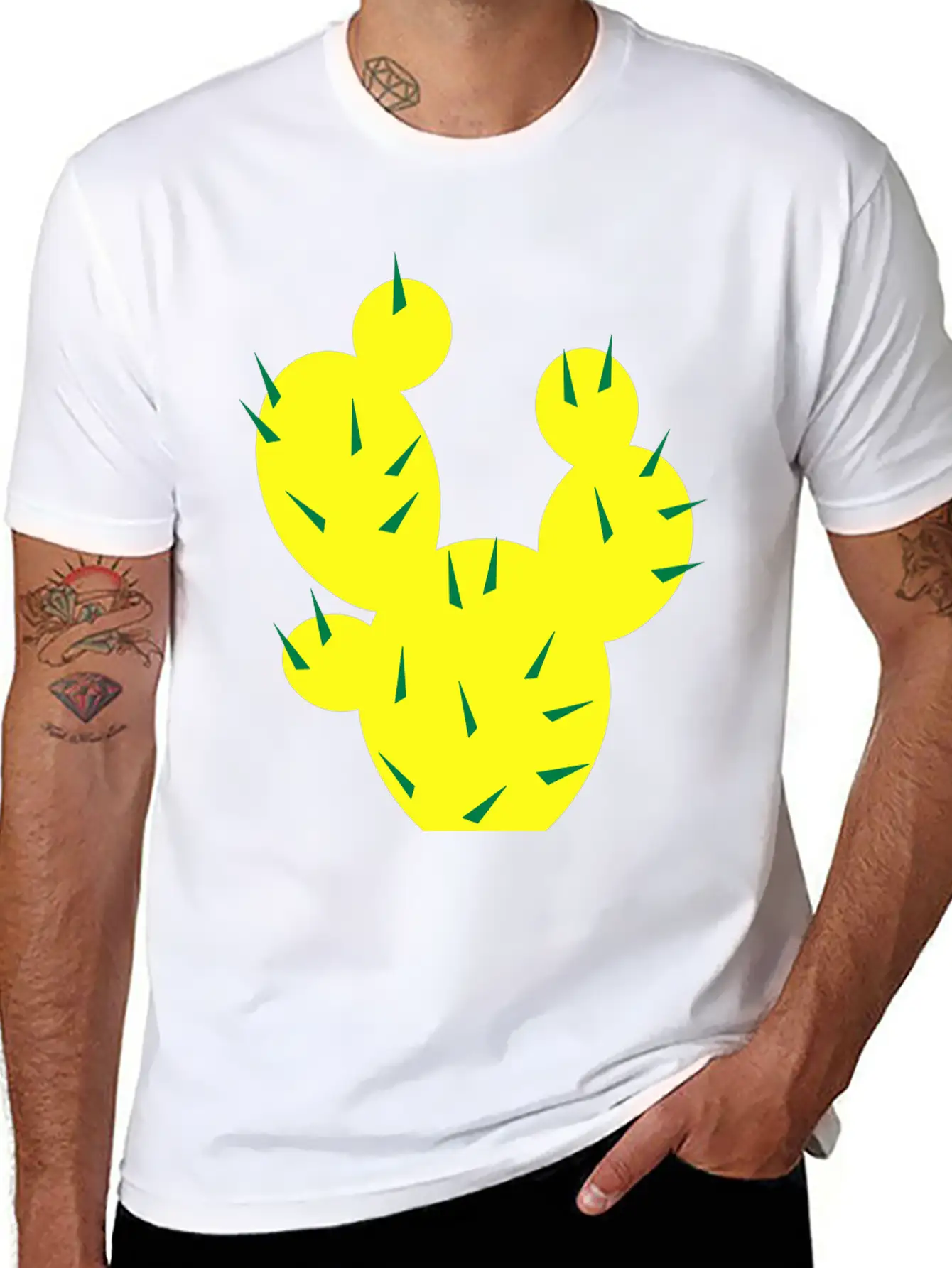 Cactus Casual Graphic T-Shirt – Simple And Comfortable Daily Wear