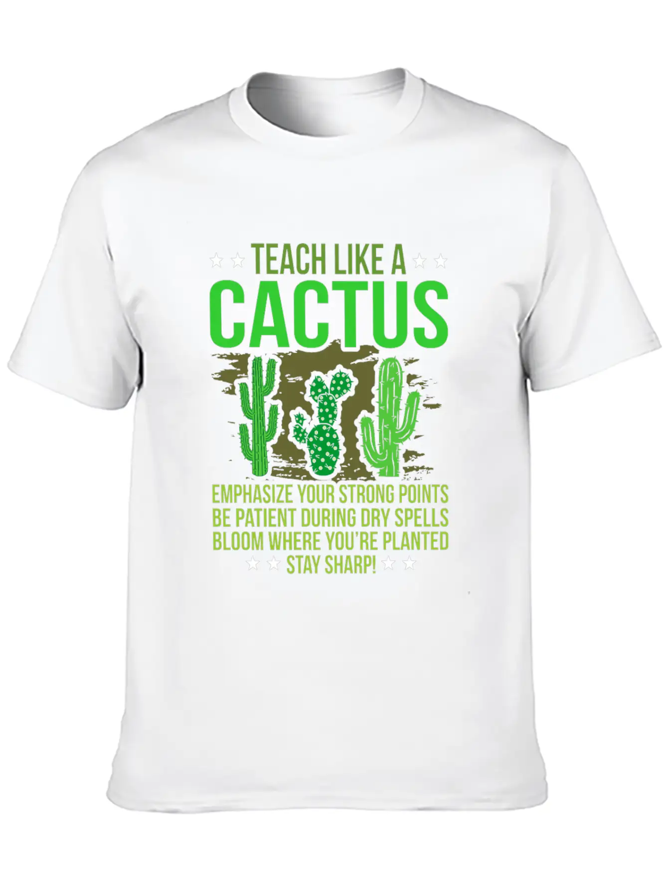 Cactus Classic Fit Graphic Tee For Daily Comfort – Unisex Cotton Shirt