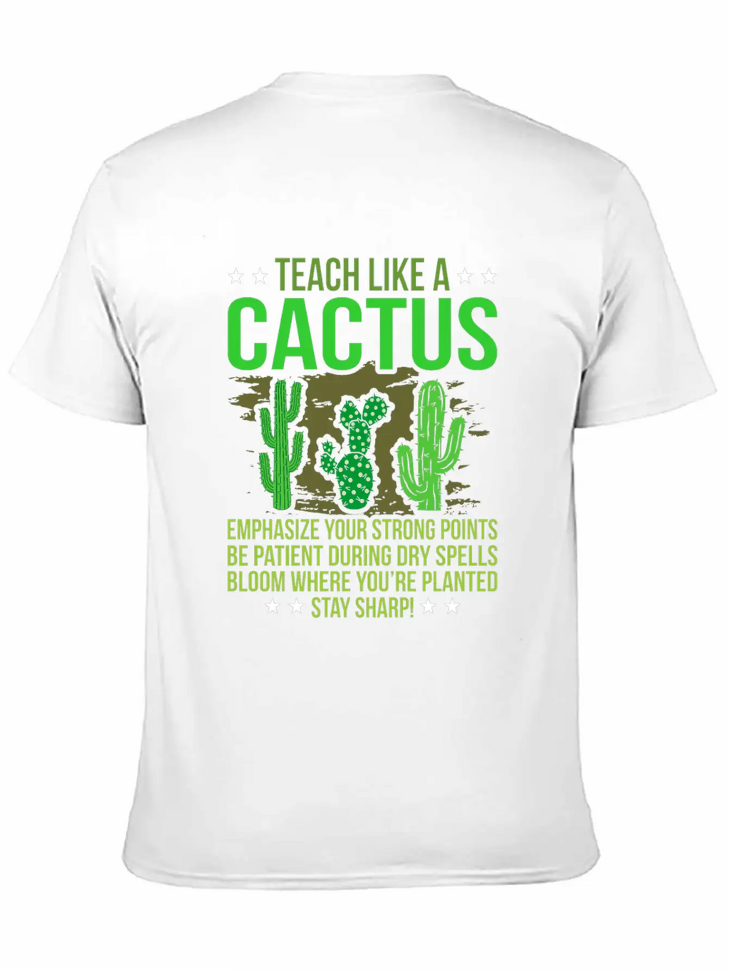 Cactus Classic Fit Graphic Tee For Daily Comfort – Unisex Cotton Shirt