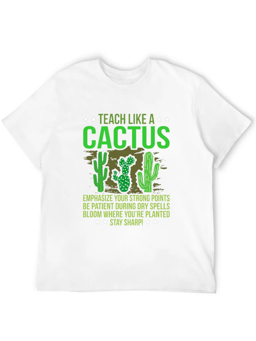Cactus Classic Fit Graphic Tee For Daily Comfort – Unisex Cotton Shirt
