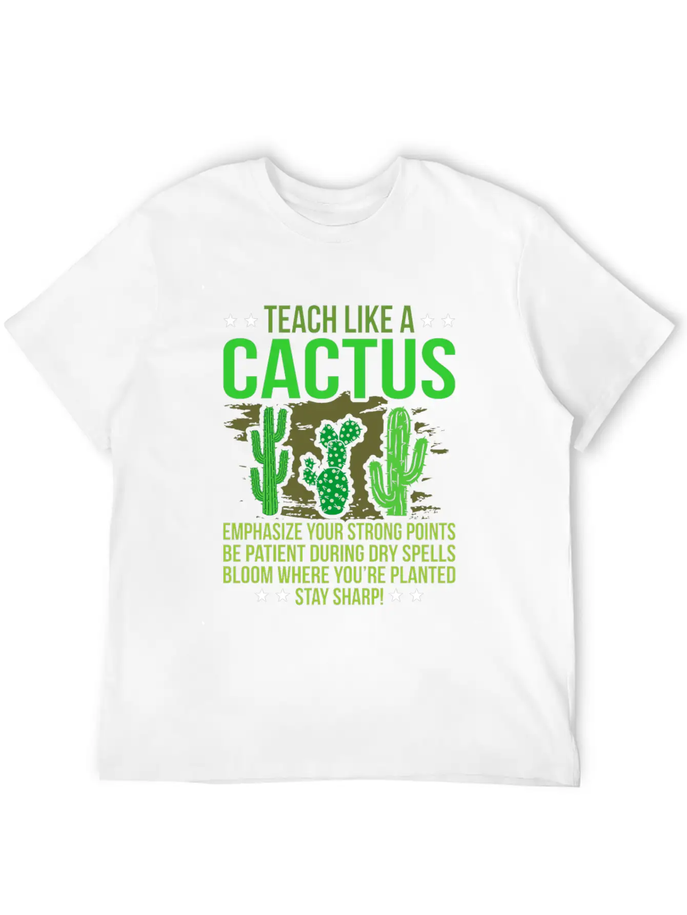Cactus Classic Fit Graphic Tee For Daily Comfort – Unisex Cotton Shirt