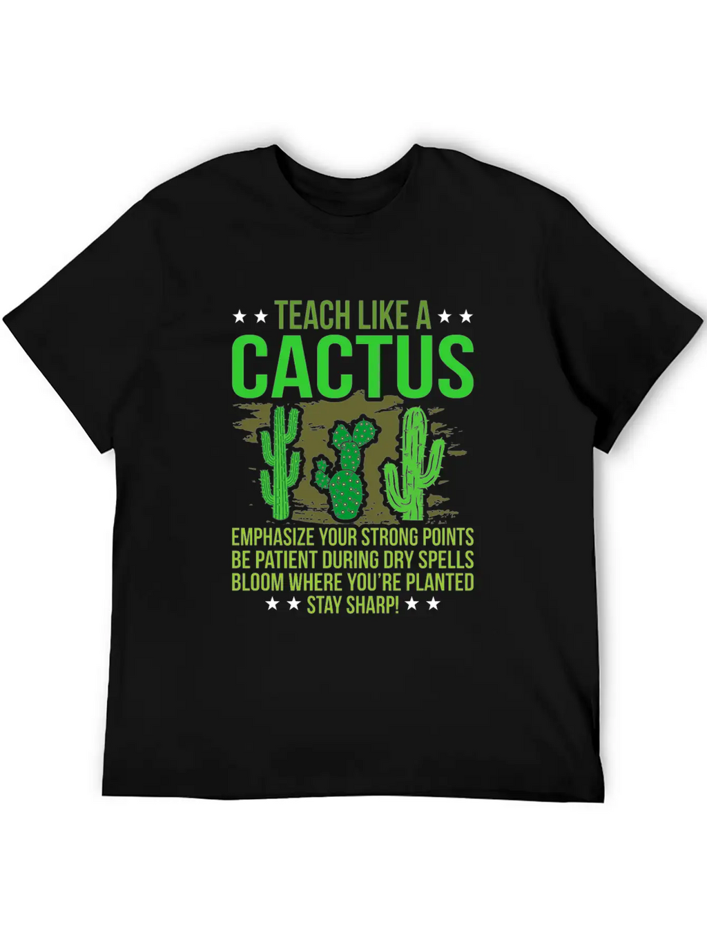 Cactus Classic Fit Graphic Tee For Daily Comfort – Unisex Cotton Shirt