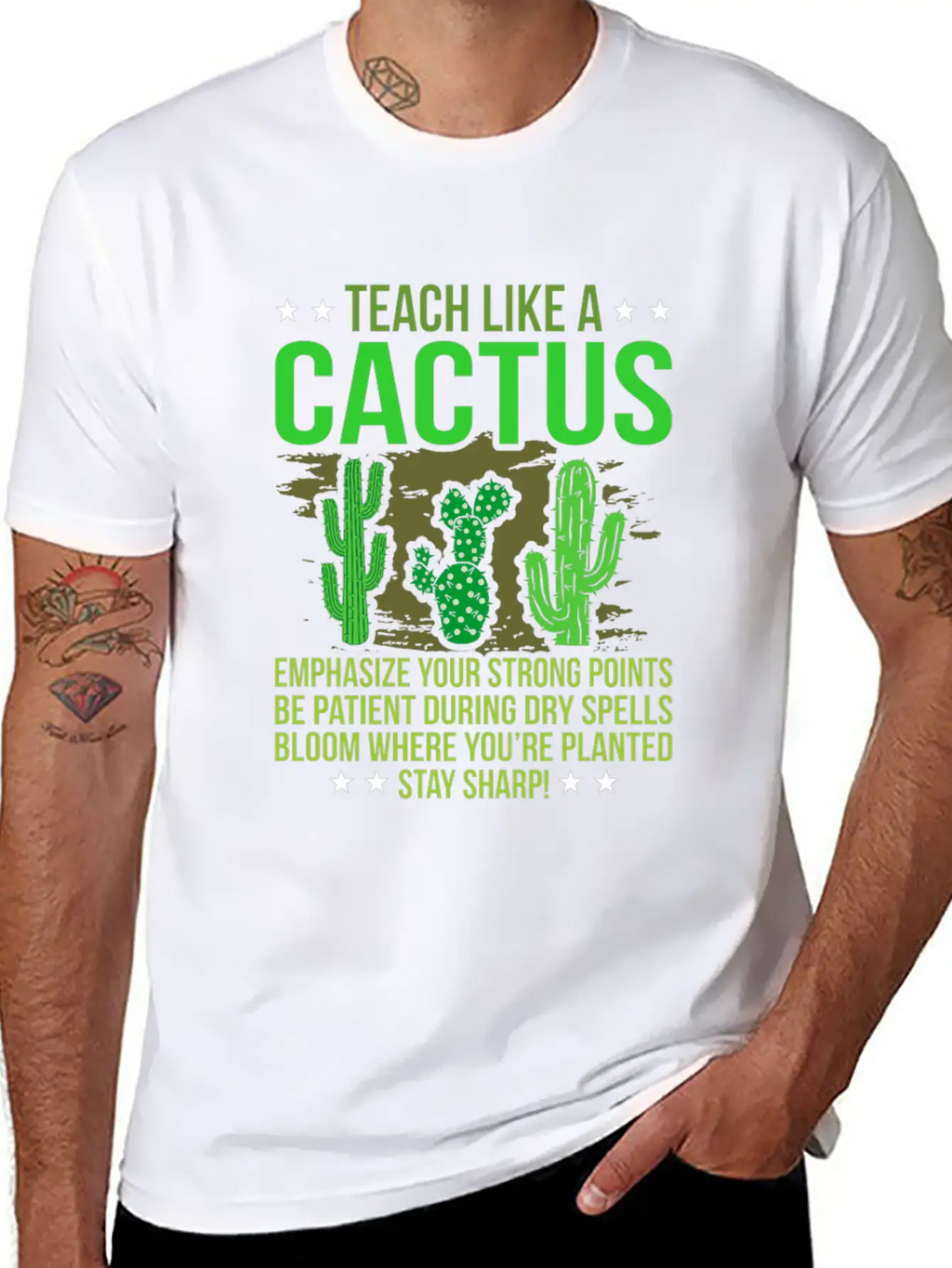 Cactus Classic Fit Graphic Tee For Daily Comfort – Unisex Cotton Shirt