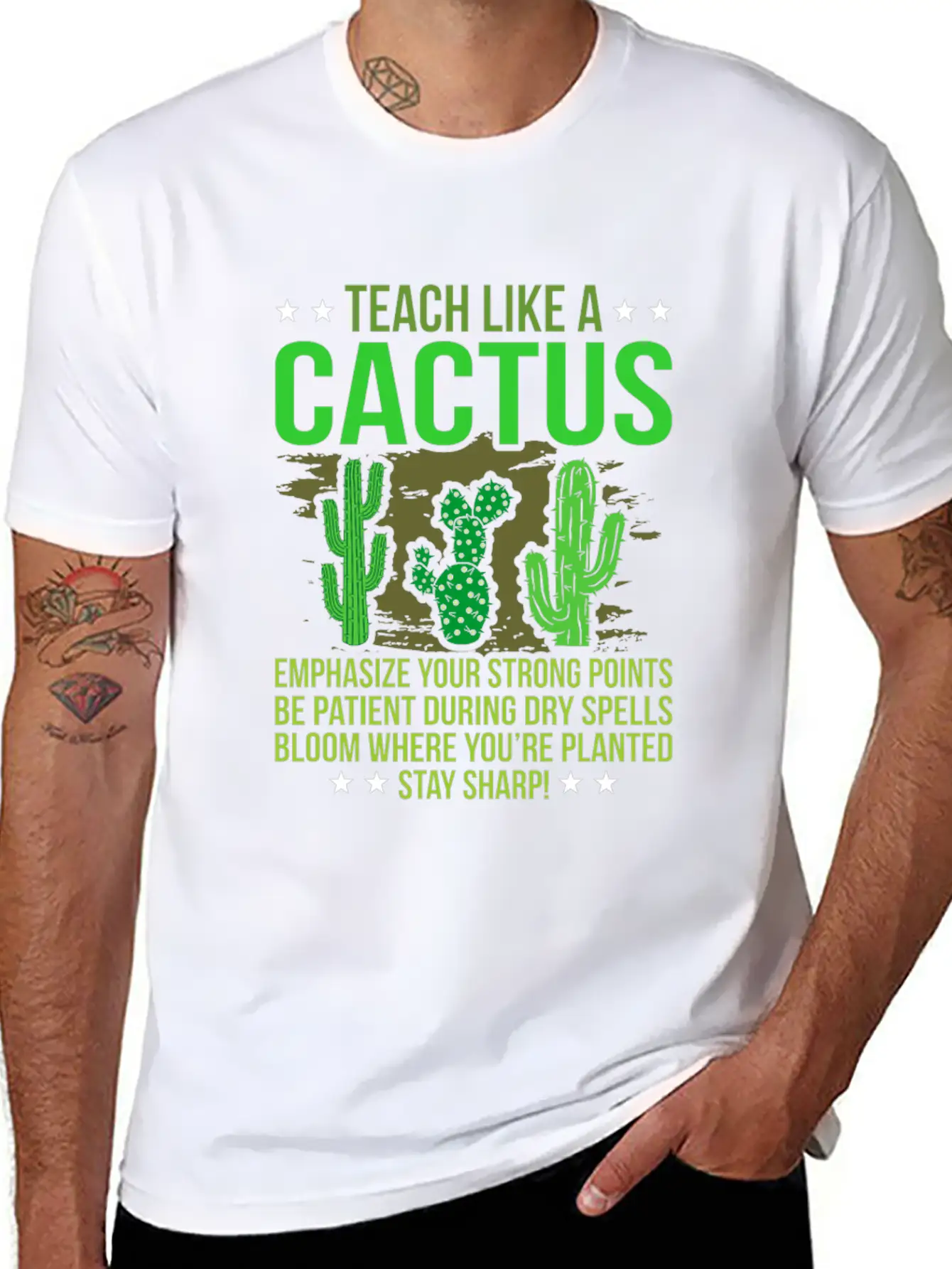 Cactus Classic Fit Graphic Tee For Daily Comfort – Unisex Cotton Shirt