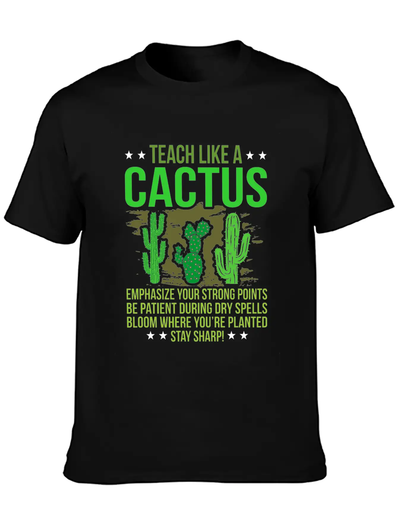 Cactus Classic Fit Graphic Tee For Daily Comfort – Unisex Cotton Shirt