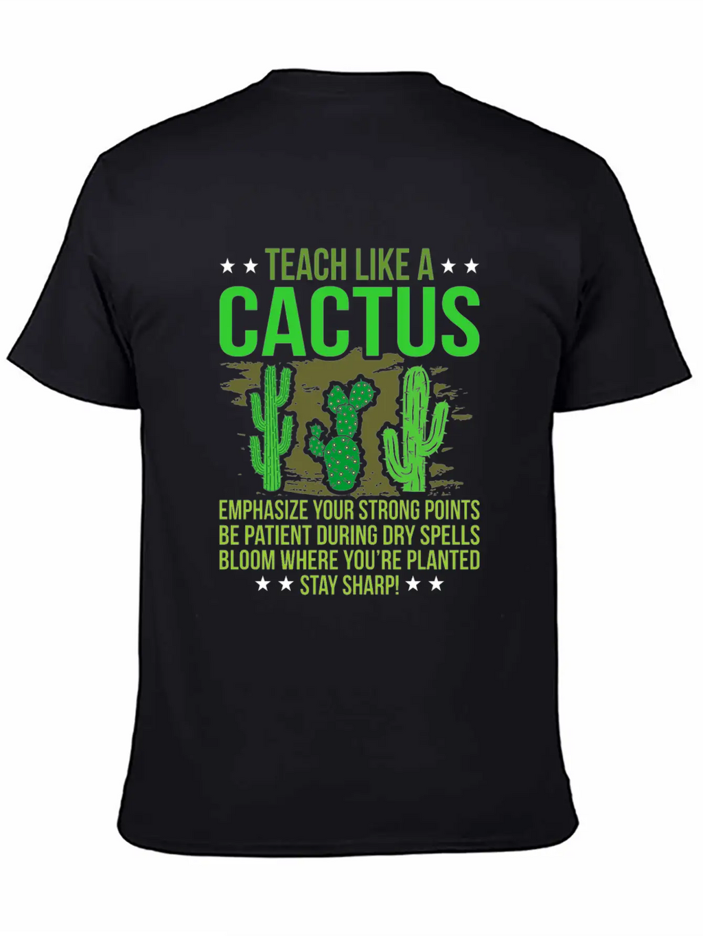 Cactus Classic Fit Graphic Tee For Daily Comfort – Unisex Cotton Shirt