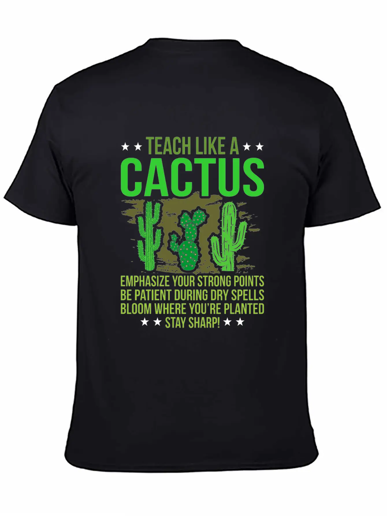 Cactus Classic Fit Graphic Tee For Daily Comfort – Unisex Cotton Shirt