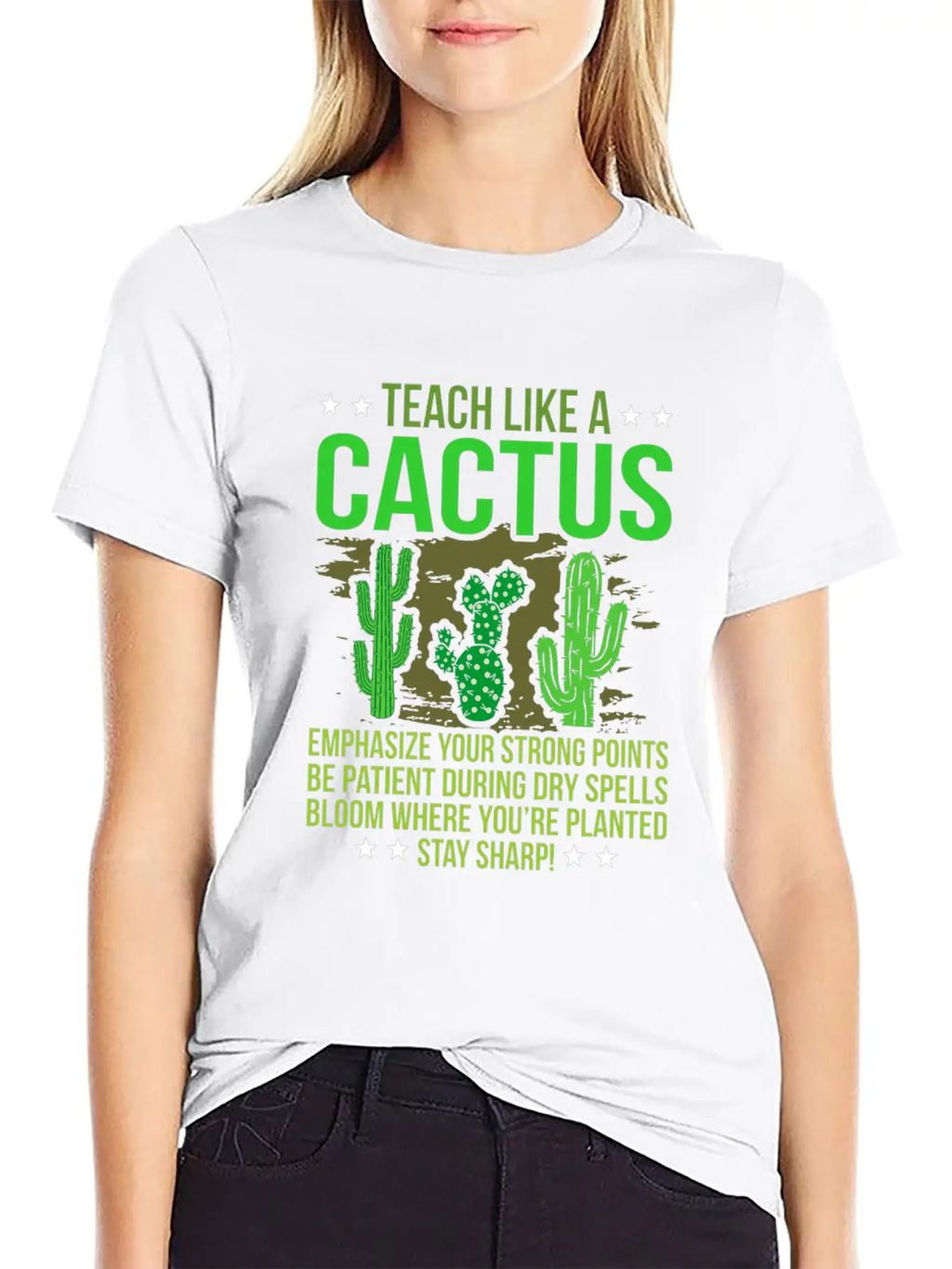 Cactus Classic Fit Graphic Tee For Daily Comfort – Unisex Cotton Shirt
