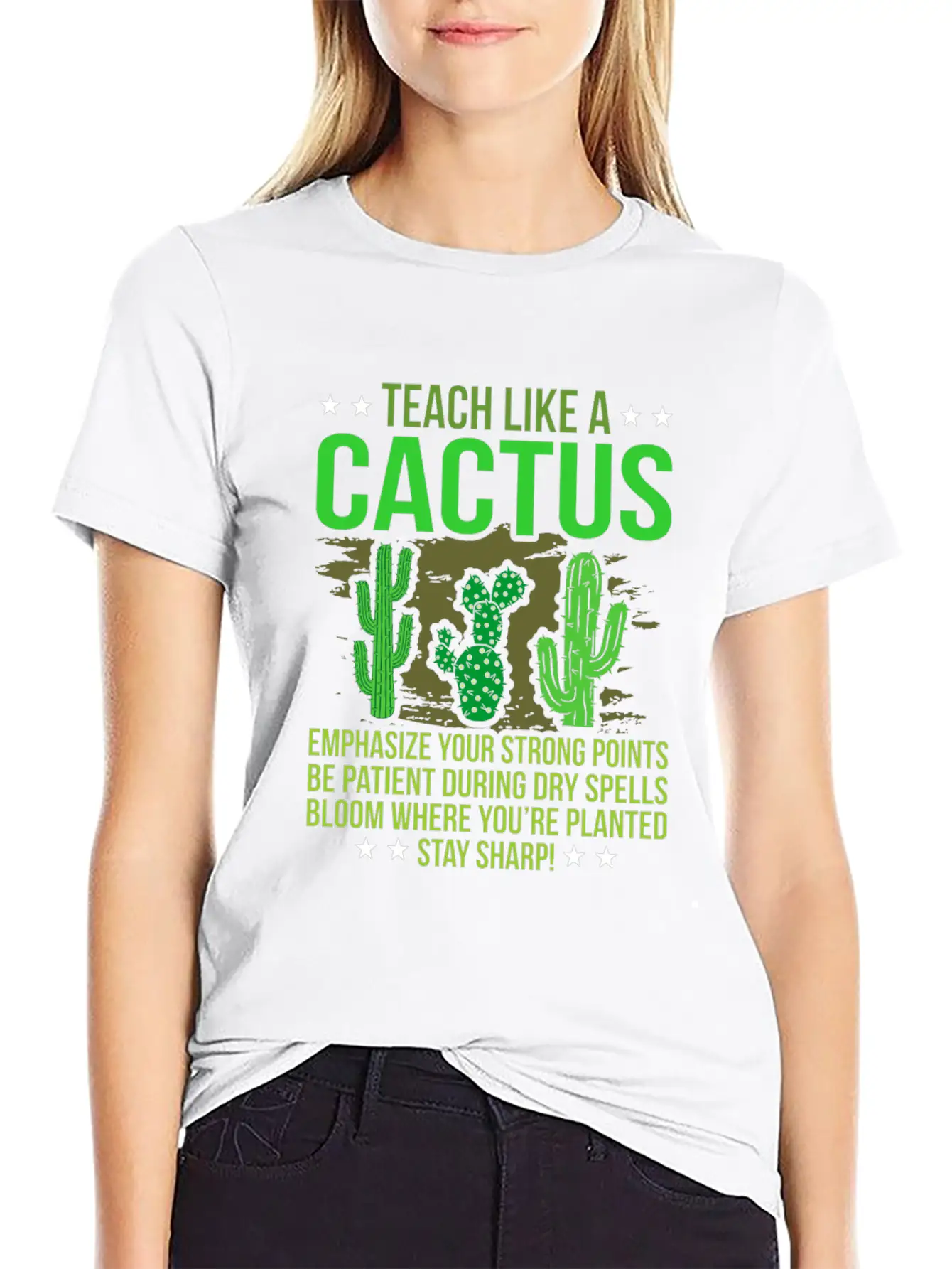 Cactus Classic Fit Graphic Tee For Daily Comfort – Unisex Cotton Shirt