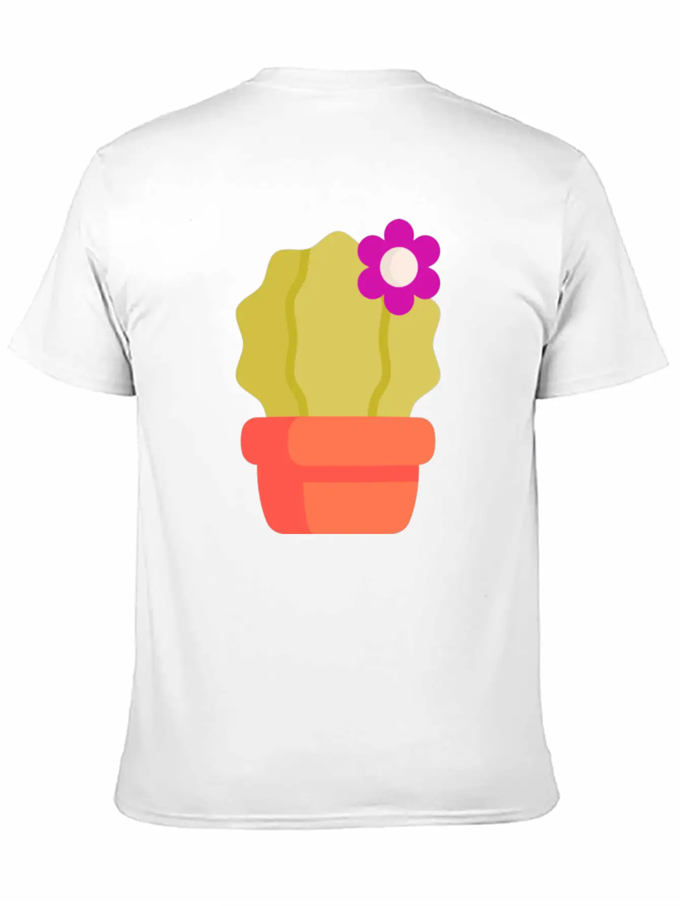 Cactus Illustration Essential Cotton Tee For Daily Outfits – Unisex Style