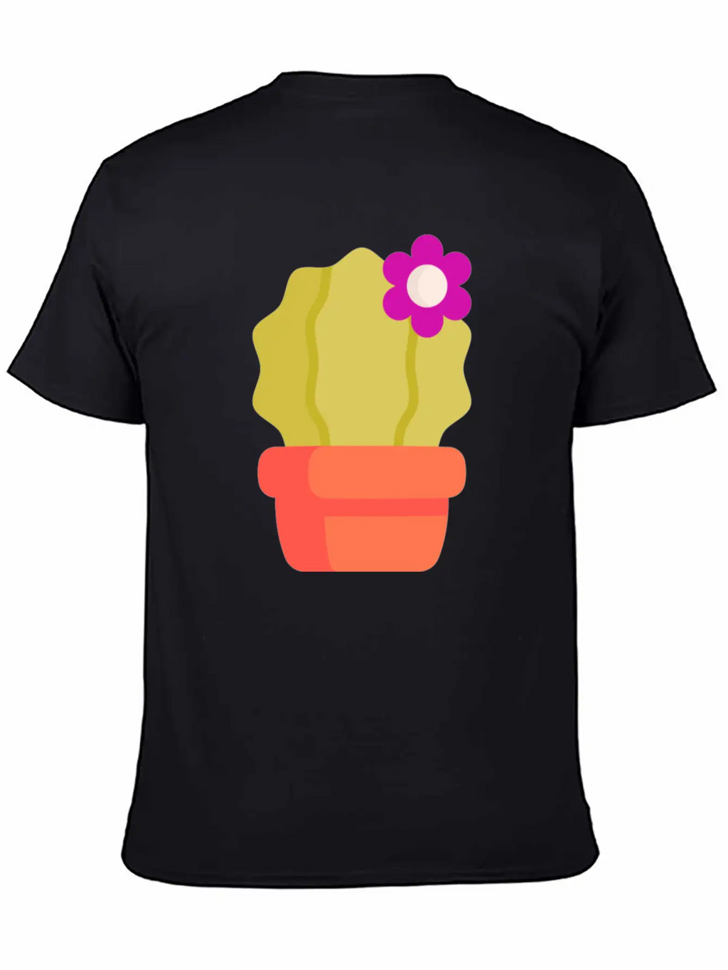 Cactus Illustration Essential Cotton Tee For Daily Outfits – Unisex Style