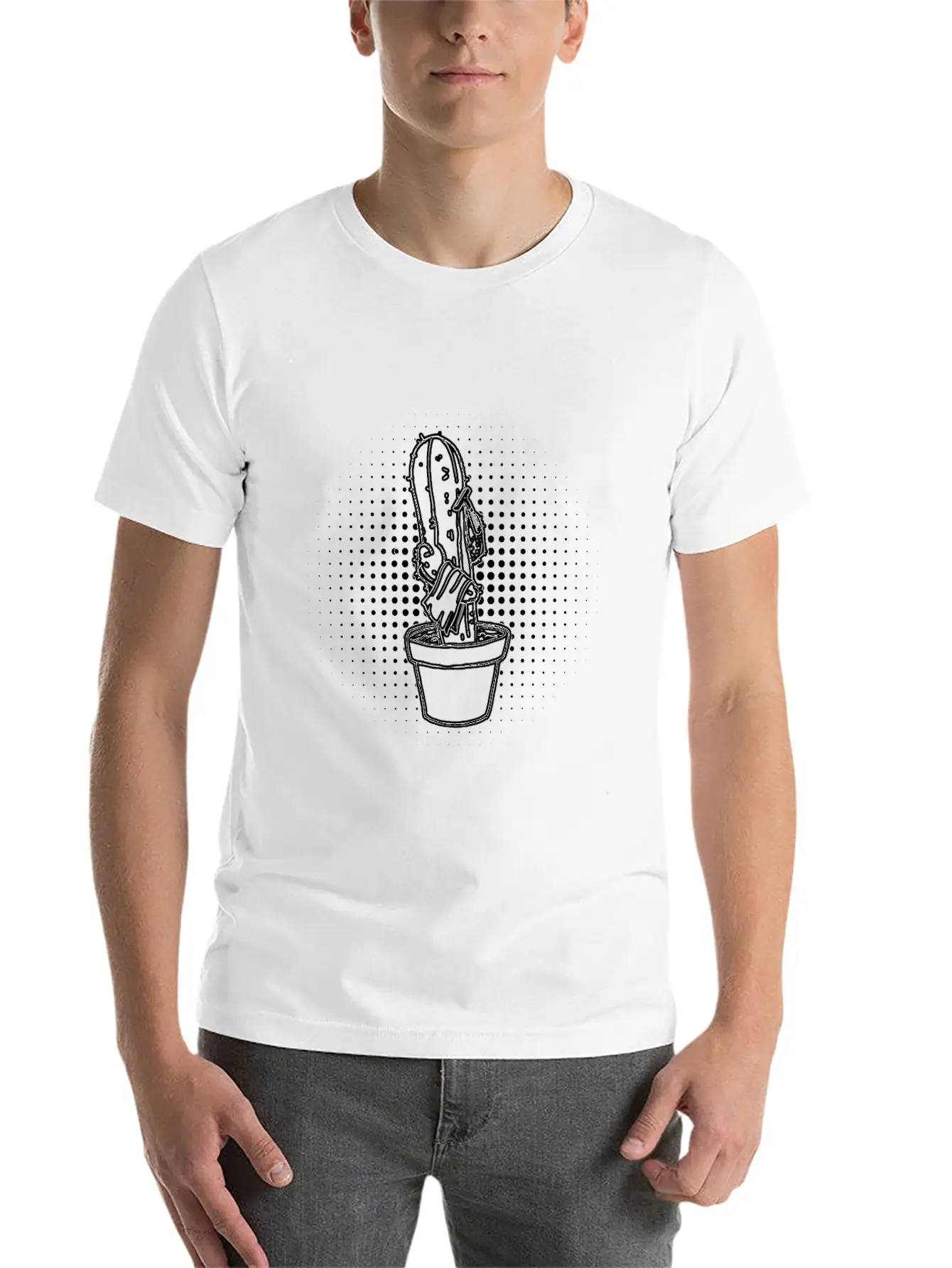 Cactus Shave Unisex Casual T-Shirt – Clean Design For Daily Comfort