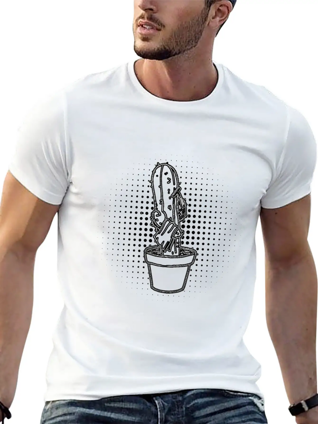 Cactus Shave Unisex Casual T-Shirt – Clean Design For Daily Comfort