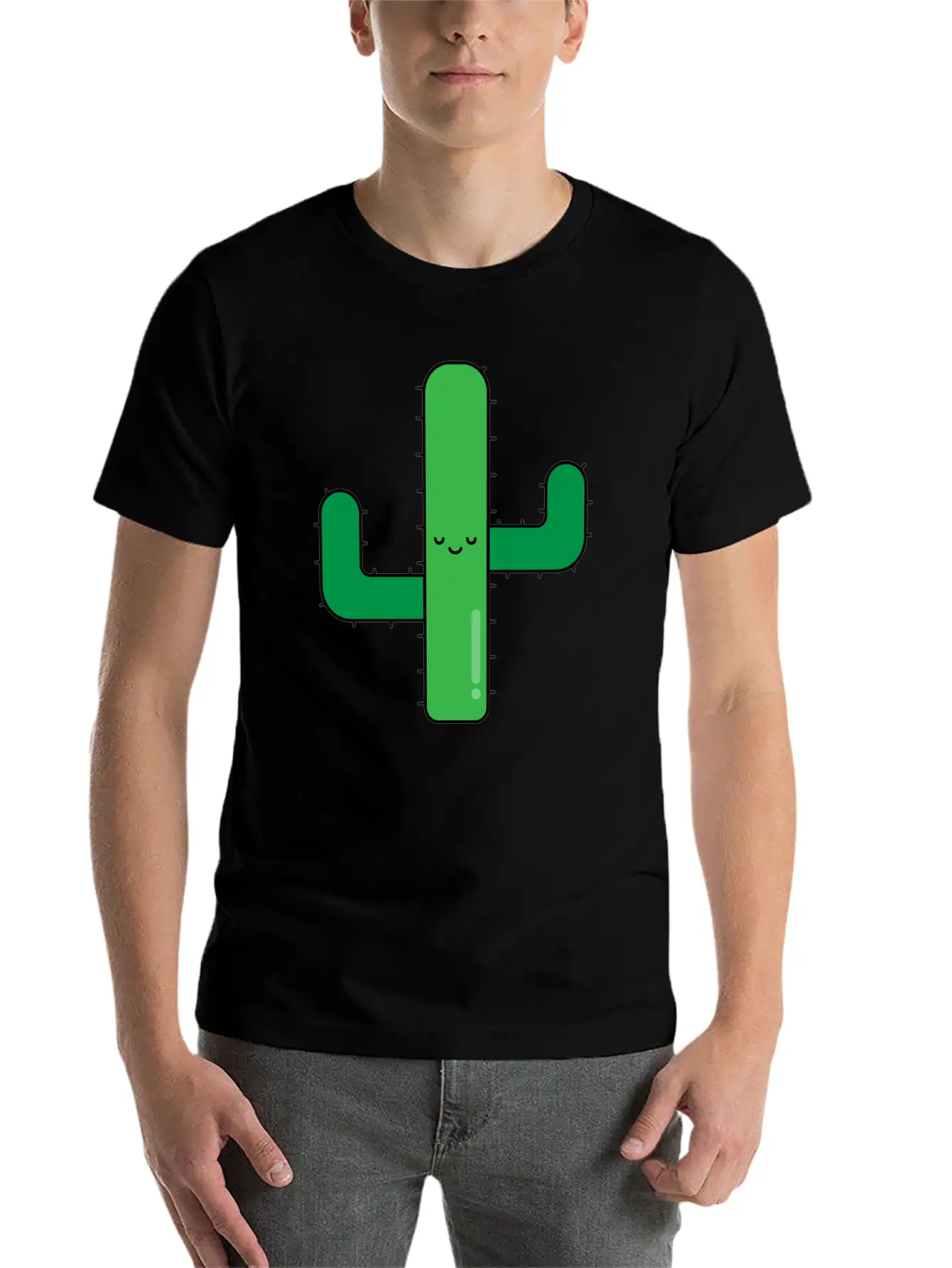 Cactus Unisex Short Sleeve Soft Cotton T-Shirt – Casual Everyday Wear