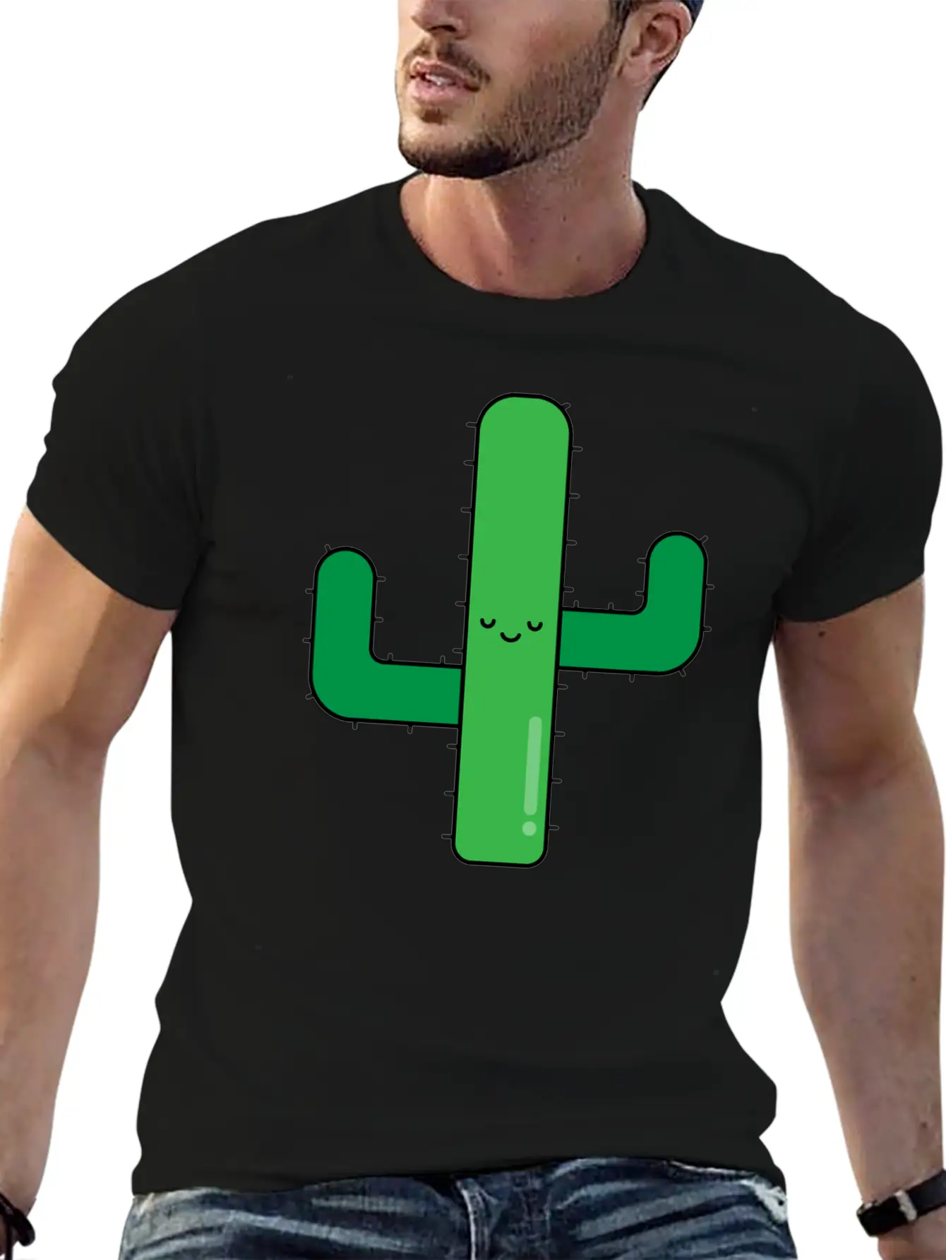 Cactus Unisex Short Sleeve Soft Cotton T-Shirt – Casual Everyday Wear