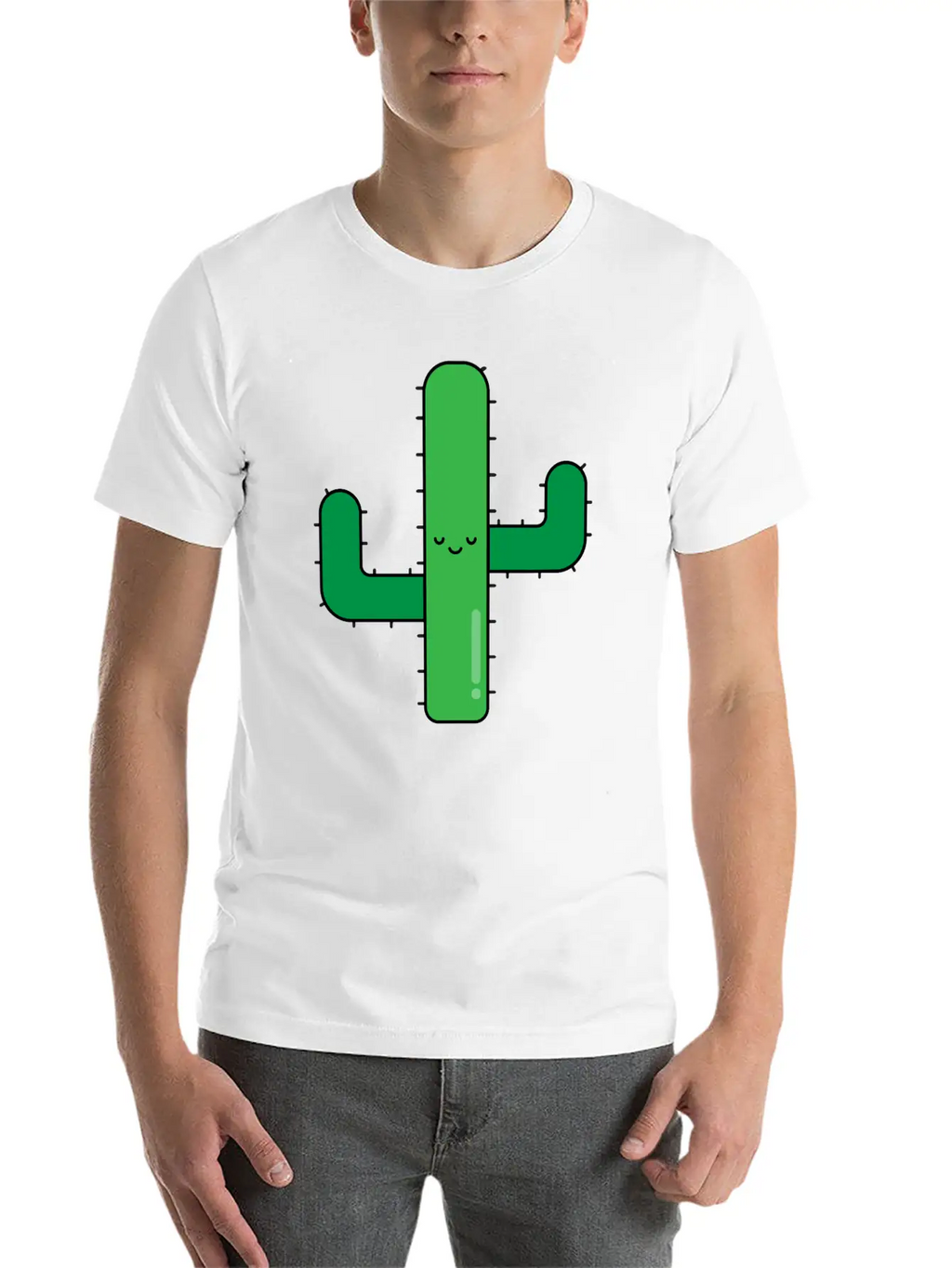 Cactus Unisex Short Sleeve Soft Cotton T-Shirt – Casual Everyday Wear