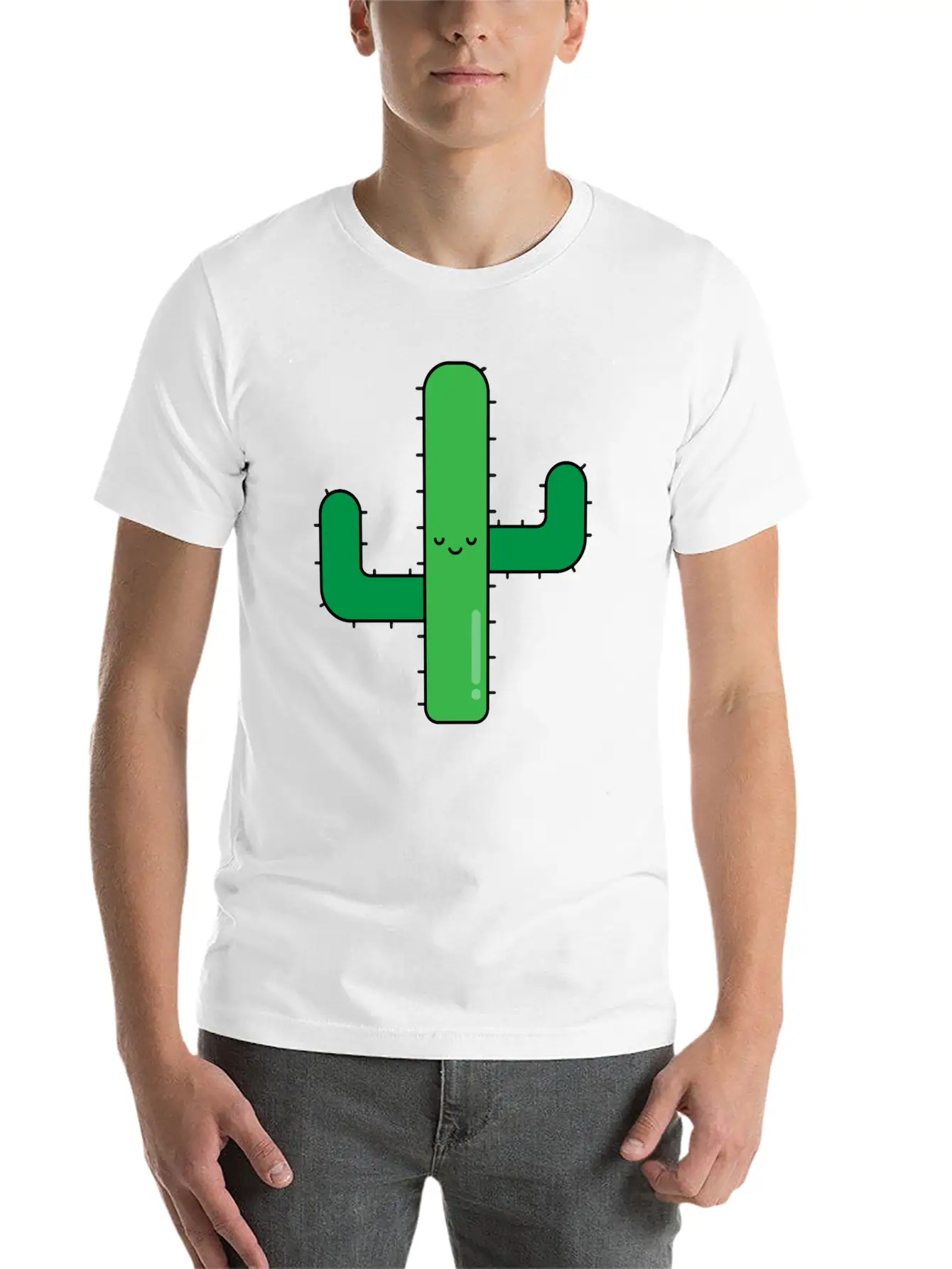 Cactus Unisex Short Sleeve Soft Cotton T-Shirt – Casual Everyday Wear