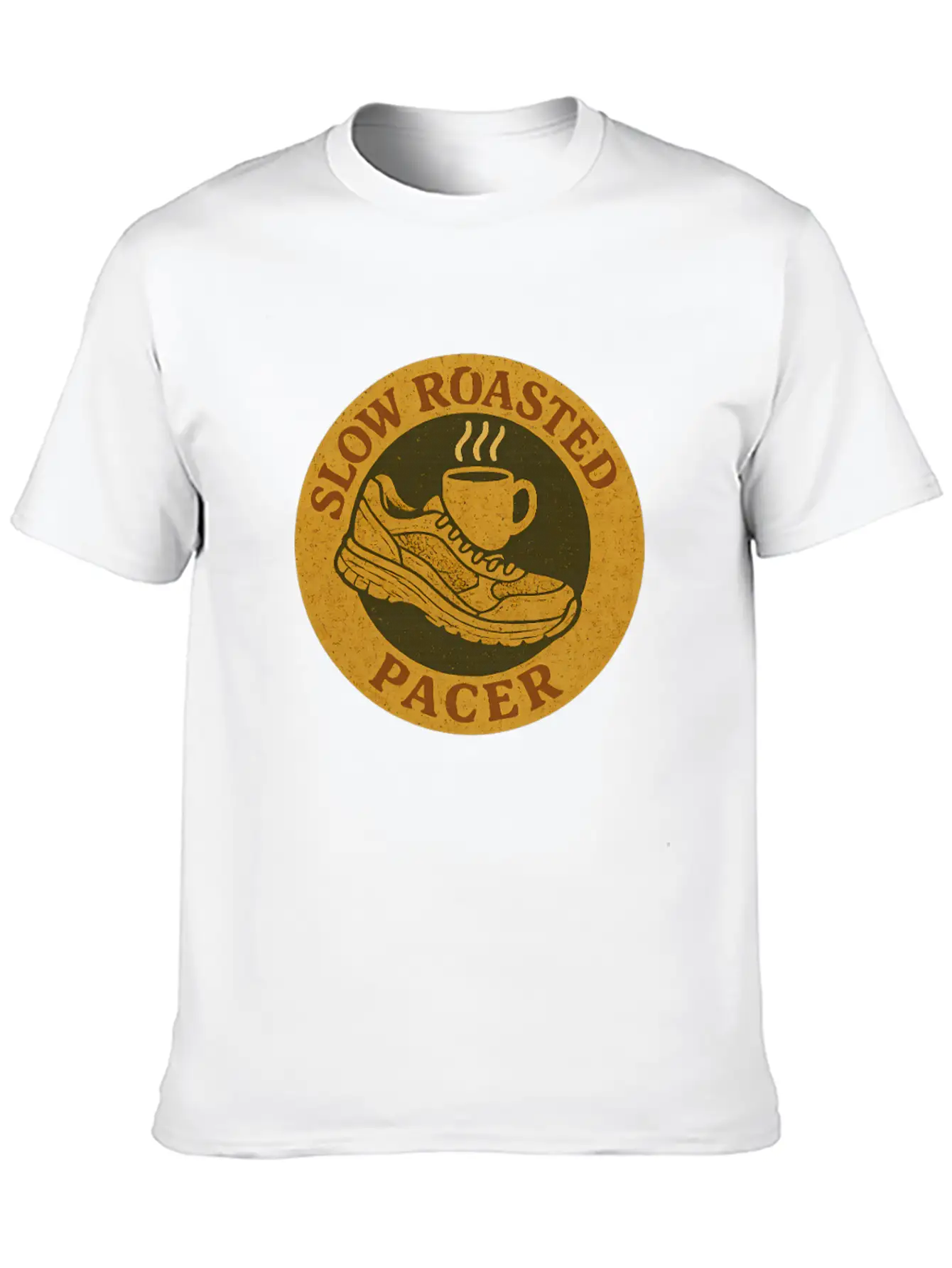 Caffeinated Firmware Update Cyber Runner Unisex Short Sleeve Soft Cotton T-Shirt – Casual Everyday Wear