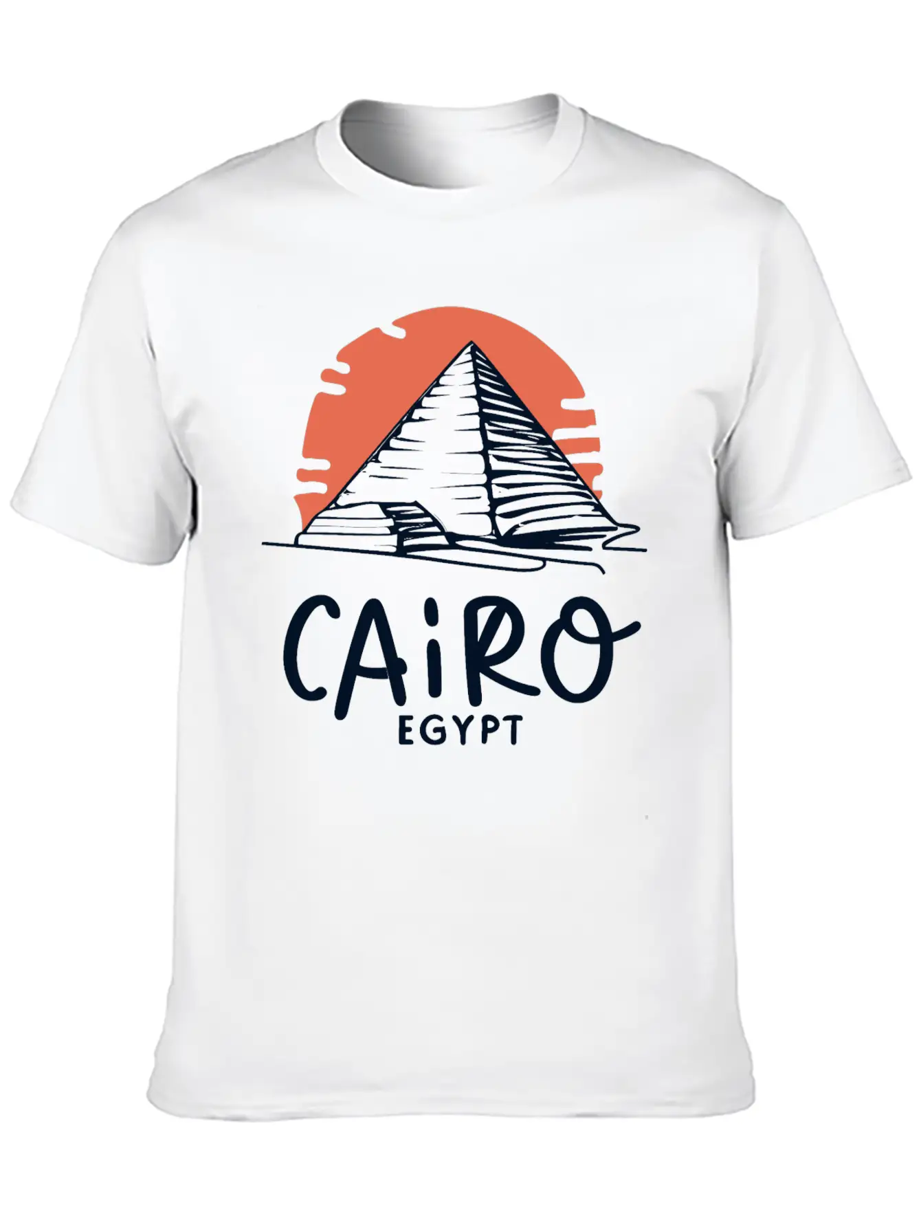 Cairo Line Art Unisex Casual T-Shirt – Clean Design For Daily Comfort