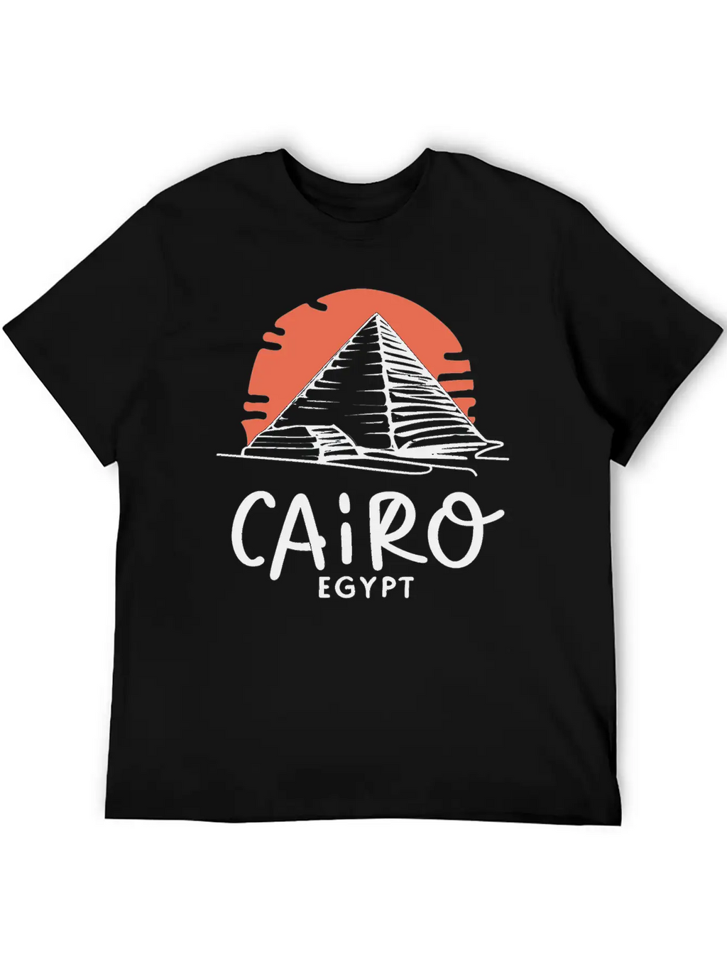 Cairo Line Art Unisex Casual T-Shirt – Clean Design For Daily Comfort