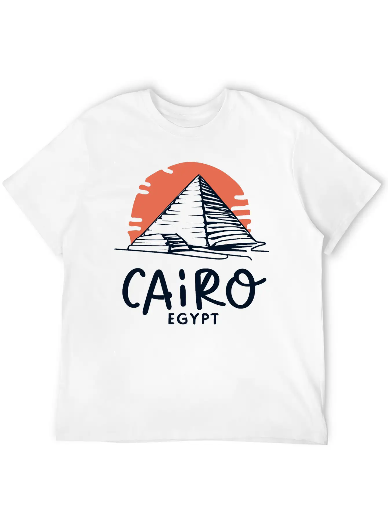 Cairo Line Art Unisex Casual T-Shirt – Clean Design For Daily Comfort