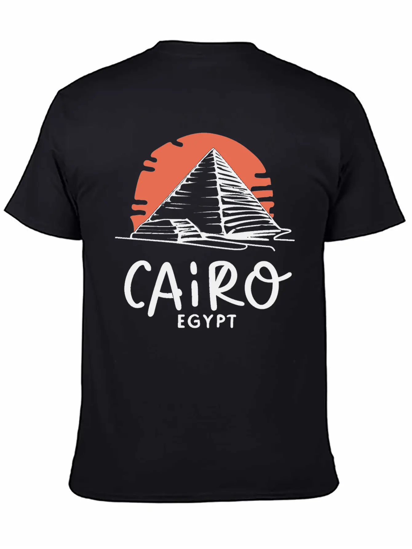 Cairo Line Art Unisex Casual T-Shirt – Clean Design For Daily Comfort