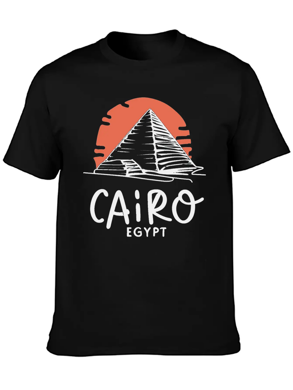 Cairo Line Art Unisex Casual T-Shirt – Clean Design For Daily Comfort