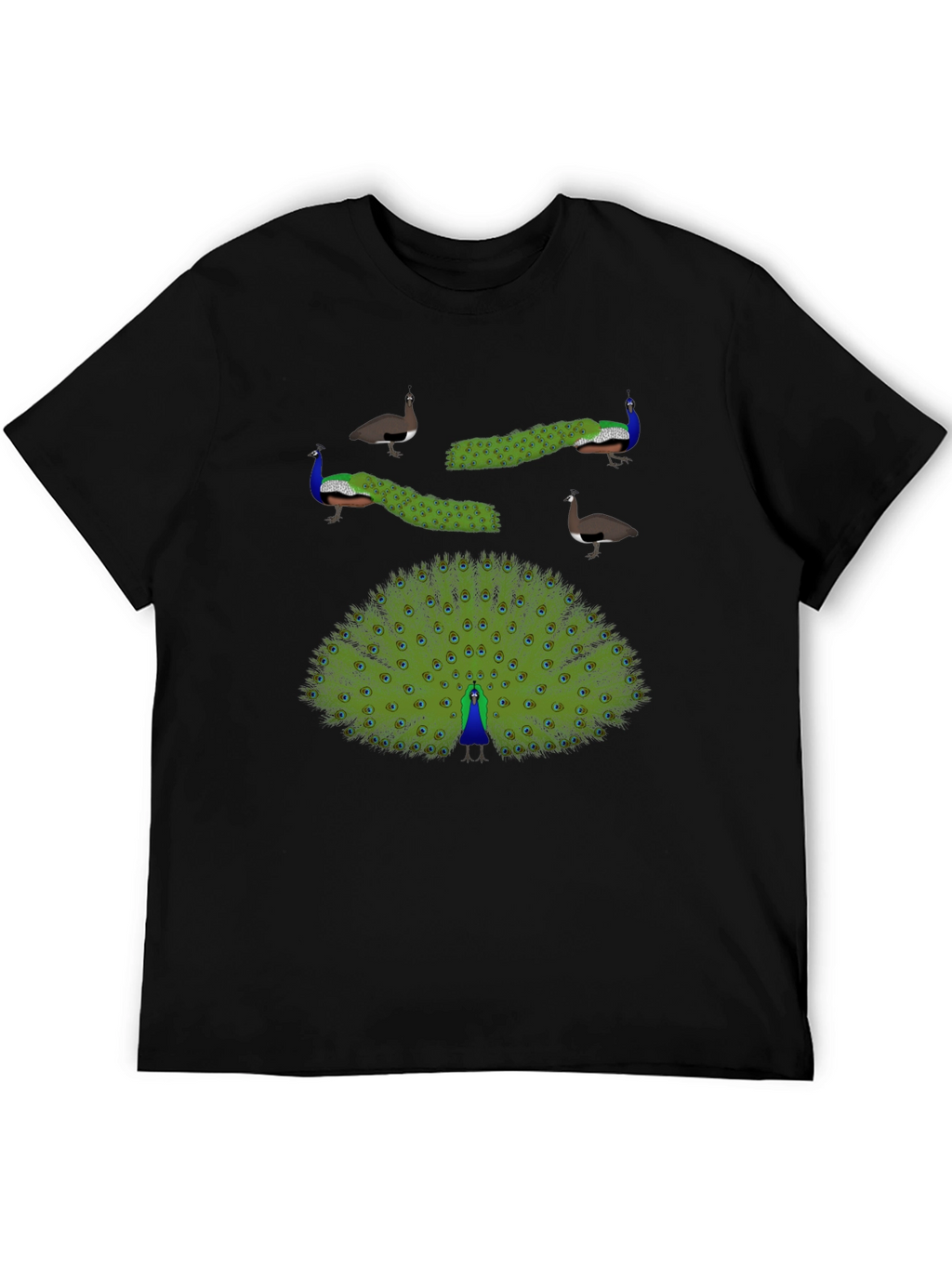 Peacock Graphic Print T-Shirt