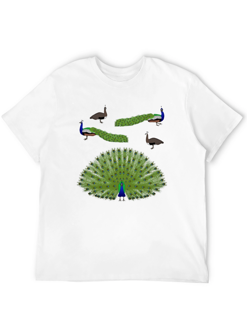 Peacock Graphic Print T-Shirt
