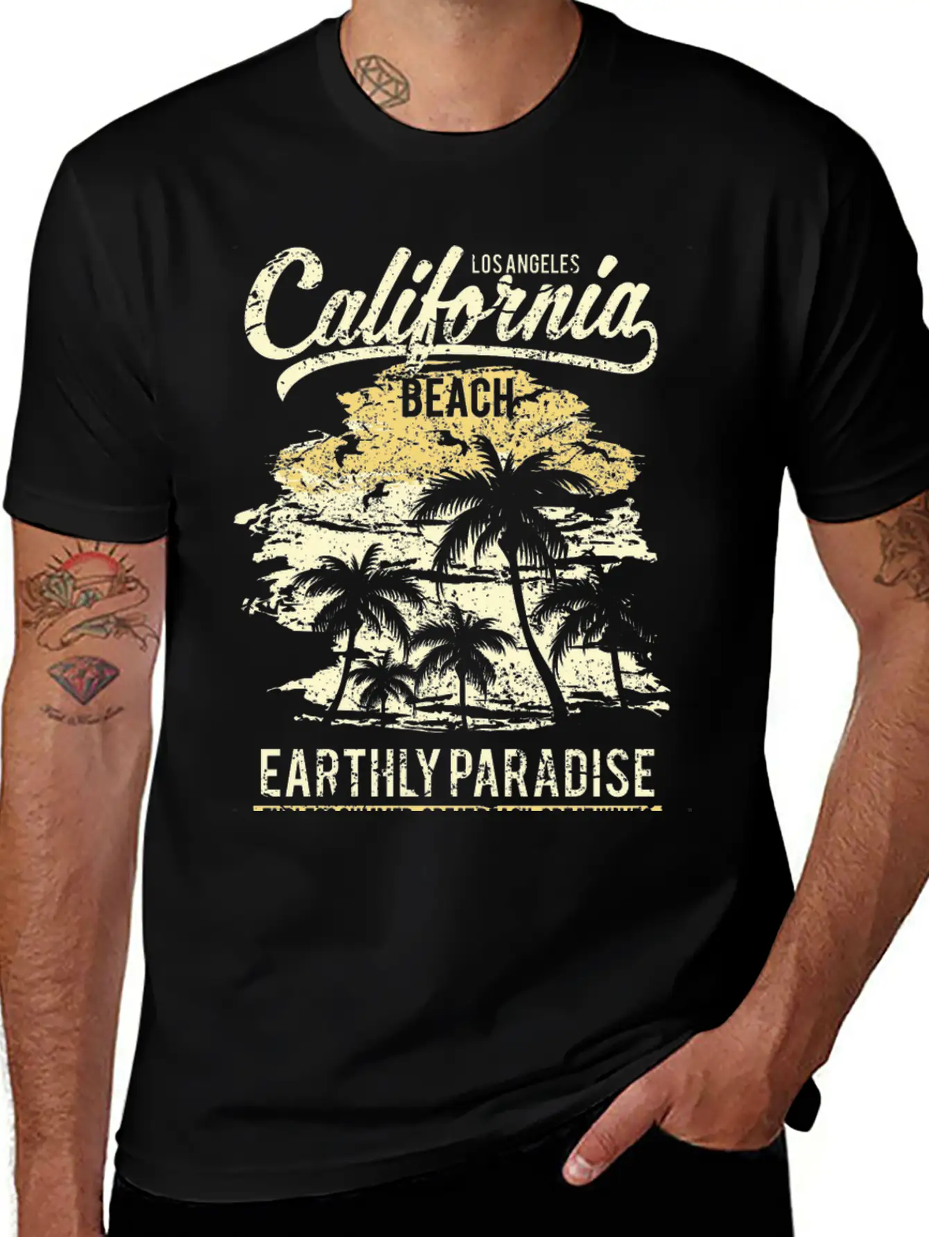 California Beach Unisex Casual T-Shirt – Clean Design For Daily Comfort
