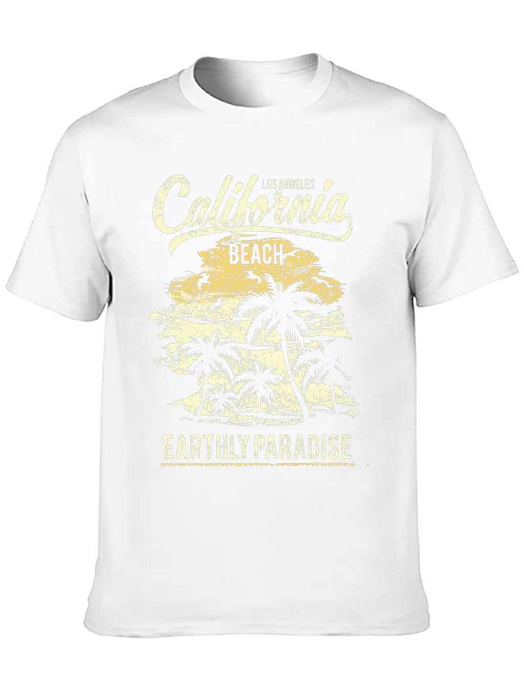 California Beach Unisex Casual T-Shirt – Clean Design For Daily Comfort
