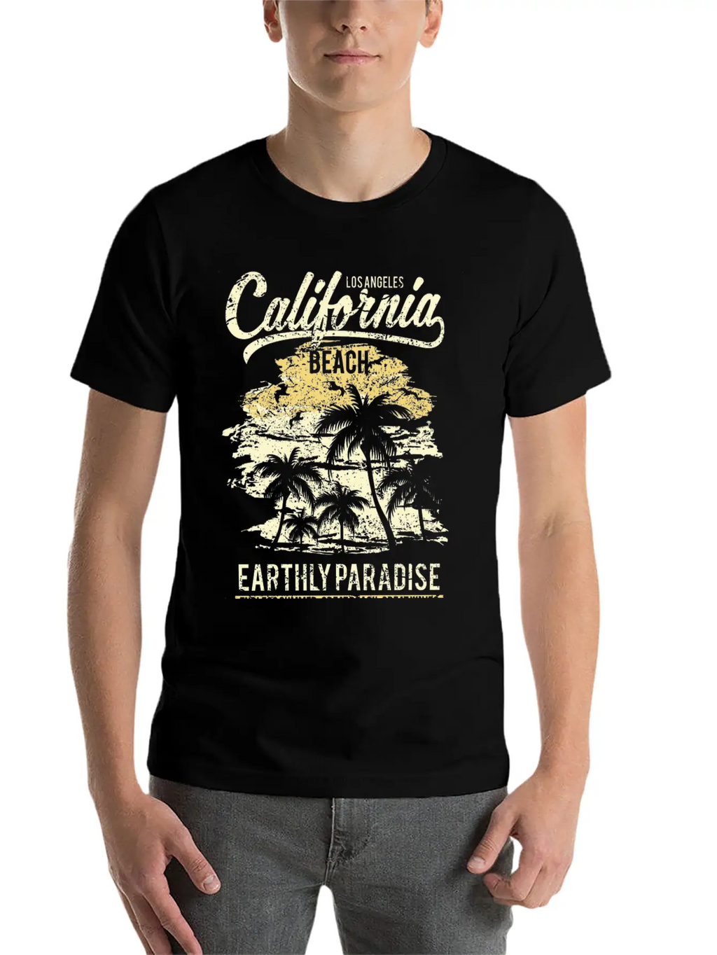 California Beach Unisex Casual T-Shirt – Clean Design For Daily Comfort