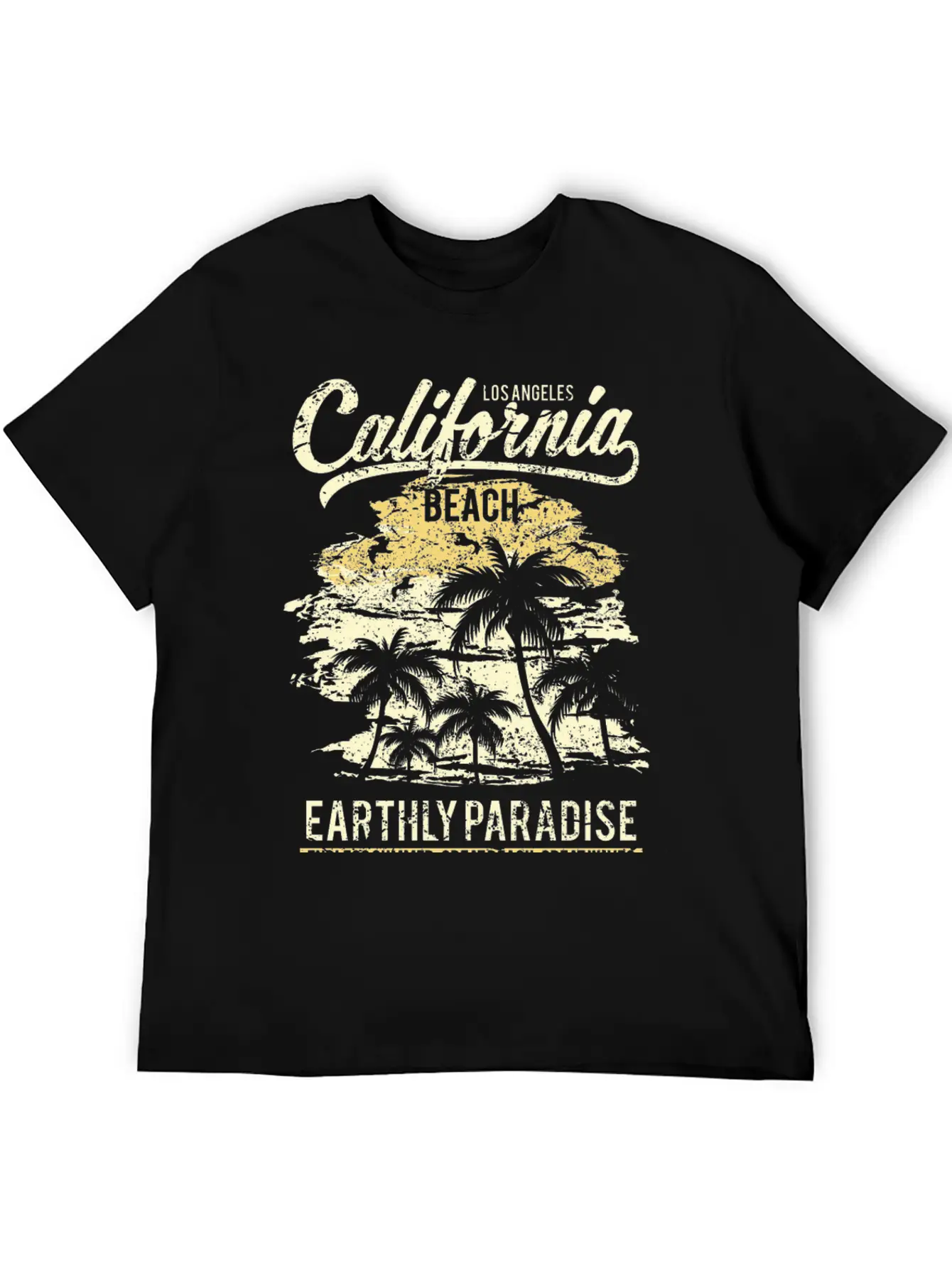 California Beach Unisex Casual T-Shirt – Clean Design For Daily Comfort