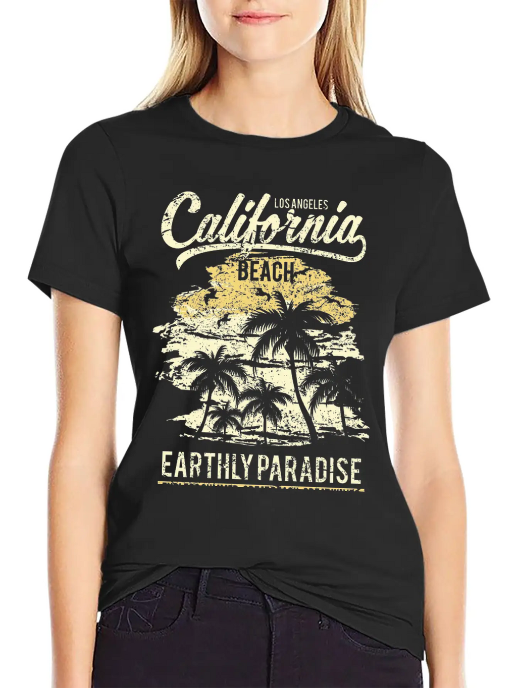 California Beach Unisex Casual T-Shirt – Clean Design For Daily Comfort