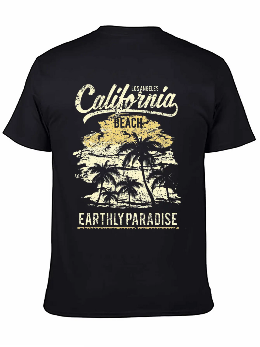 California Beach Unisex Casual T-Shirt – Clean Design For Daily Comfort