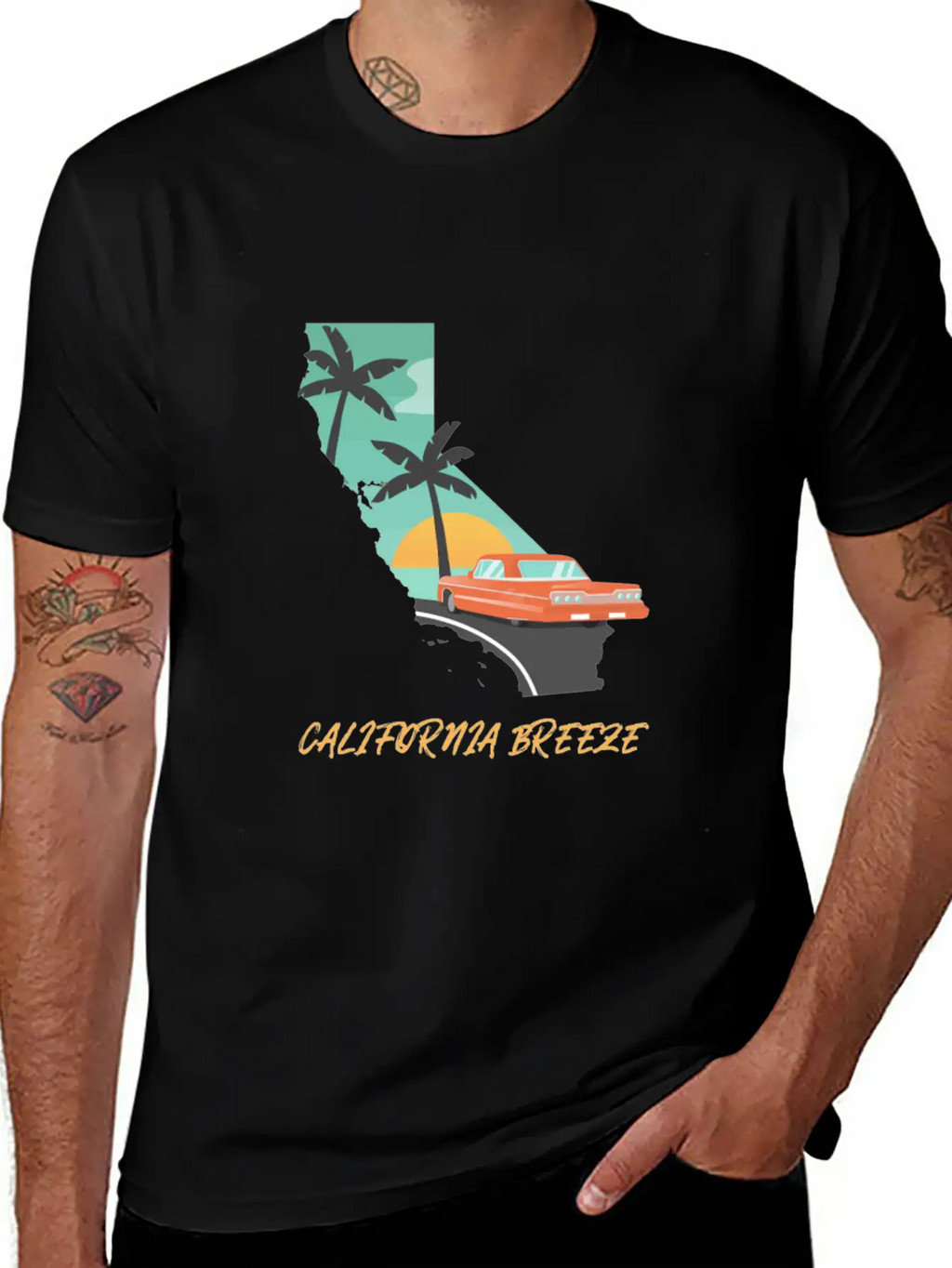 CALIFORNIA BREEZE Breathable Soft Cotton T-Shirt – Timeless Casual Look