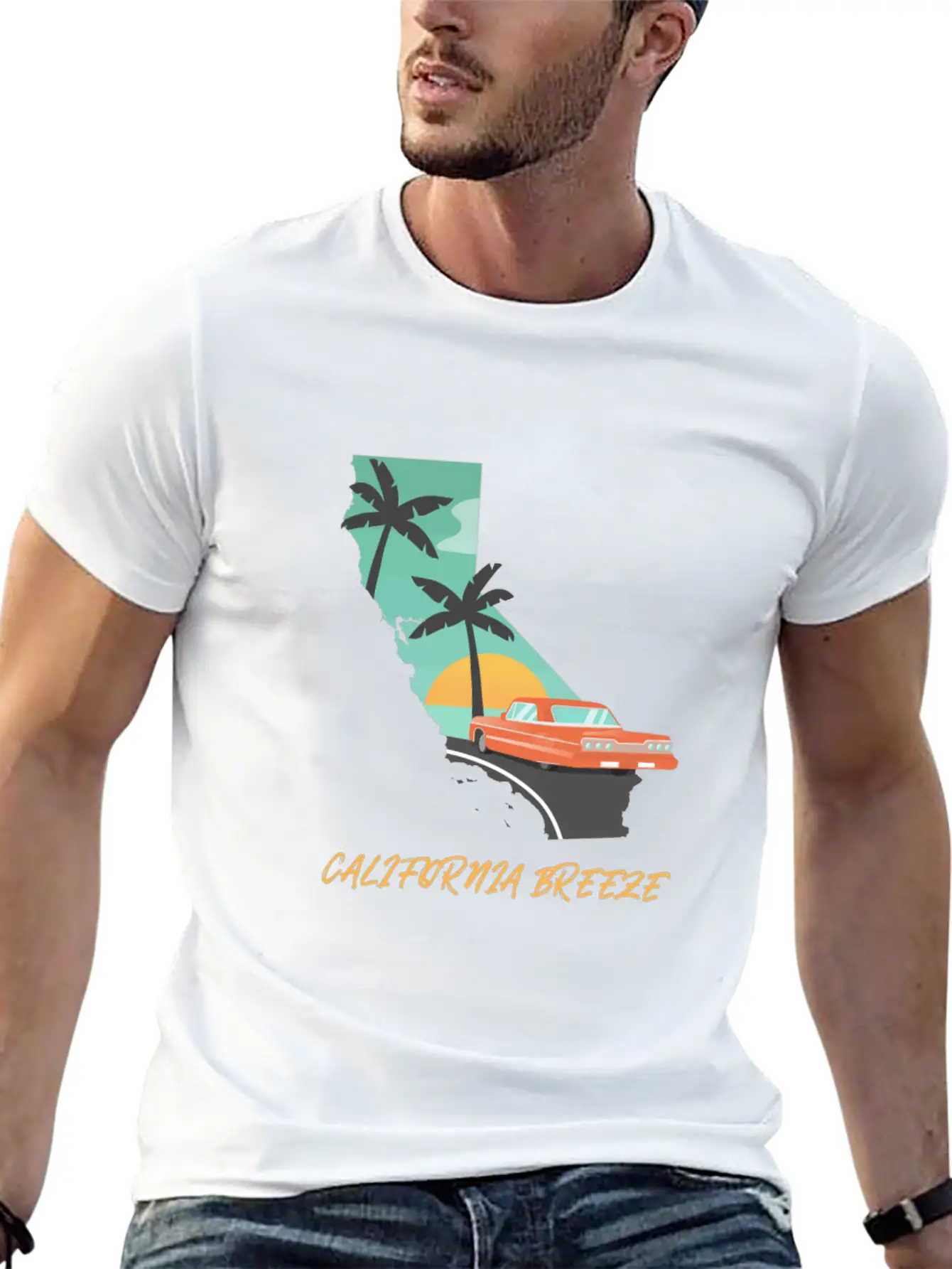 CALIFORNIA BREEZE Breathable Soft Cotton T-Shirt – Timeless Casual Look