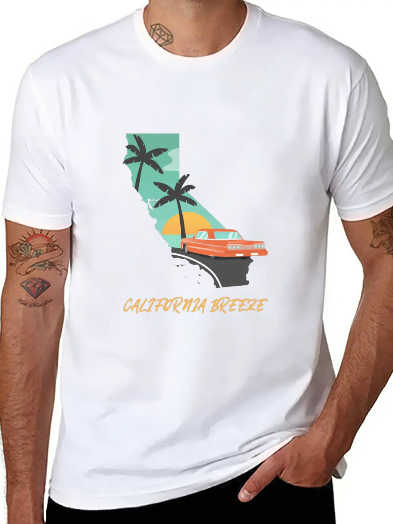 CALIFORNIA BREEZE Breathable Soft Cotton T-Shirt – Timeless Casual Look