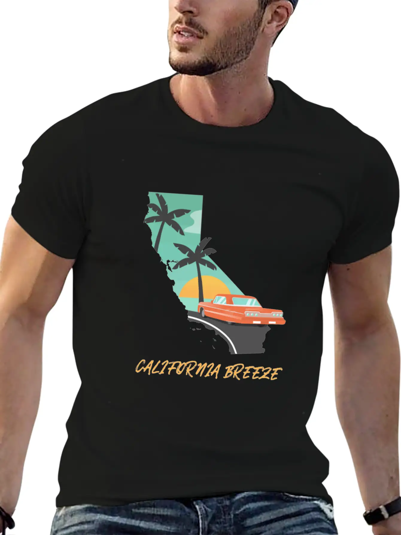 CALIFORNIA BREEZE Breathable Soft Cotton T-Shirt – Timeless Casual Look