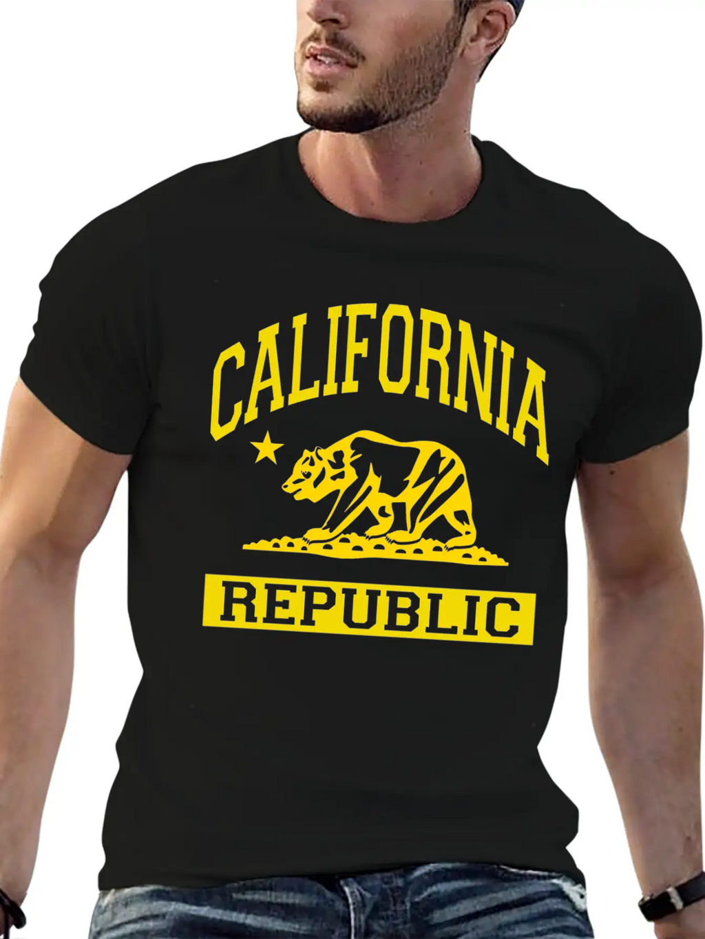 California Republic Flag Unisex Casual T-Shirt – Clean Design For Daily Comfort