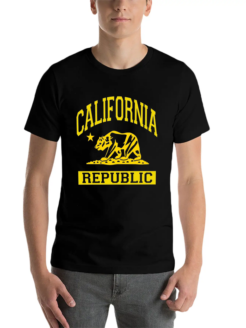 California Republic Flag Unisex Casual T-Shirt – Clean Design For Daily Comfort