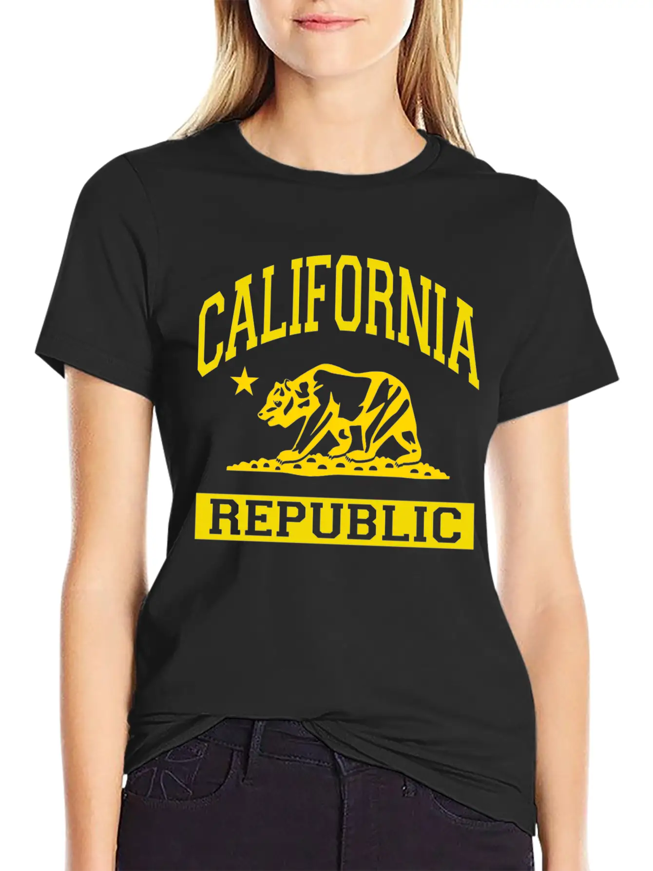 California Republic Flag Unisex Casual T-Shirt – Clean Design For Daily Comfort