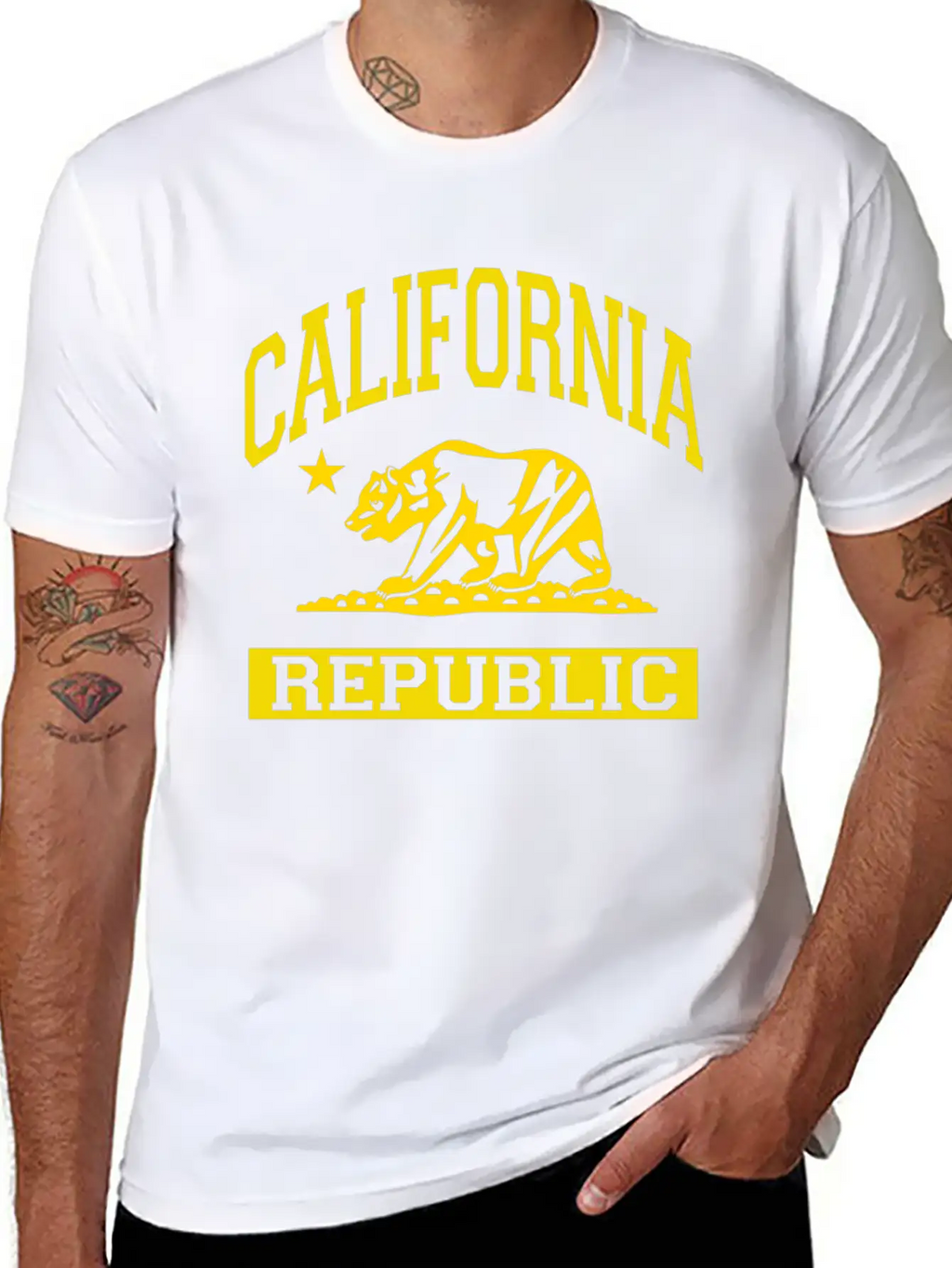 California Republic Flag Unisex Casual T-Shirt – Clean Design For Daily Comfort