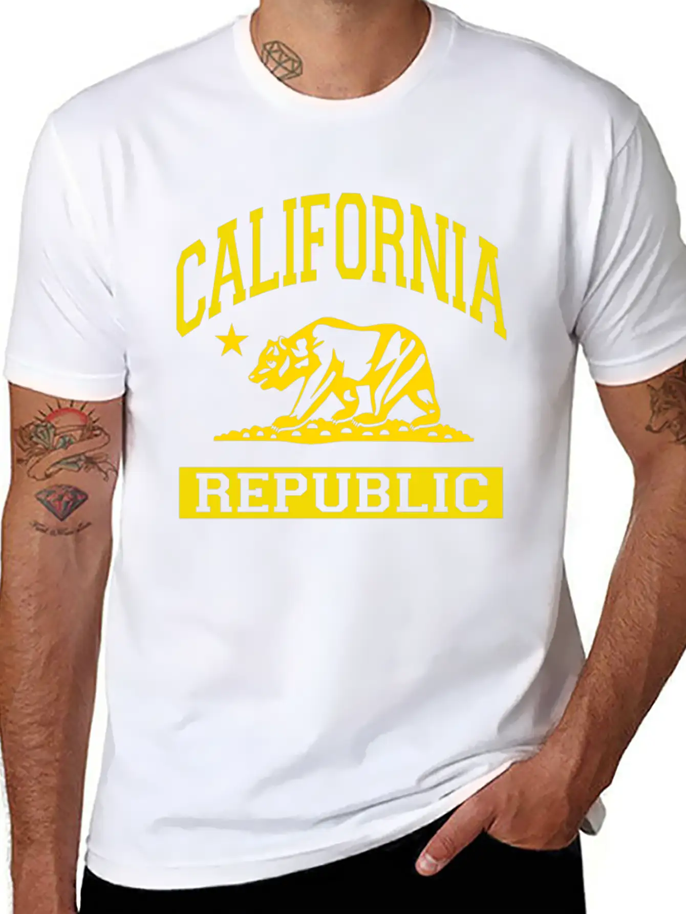 California Republic Flag Unisex Casual T-Shirt – Clean Design For Daily Comfort