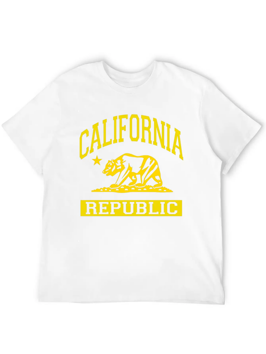 California Republic Flag Unisex Casual T-Shirt – Clean Design For Daily Comfort
