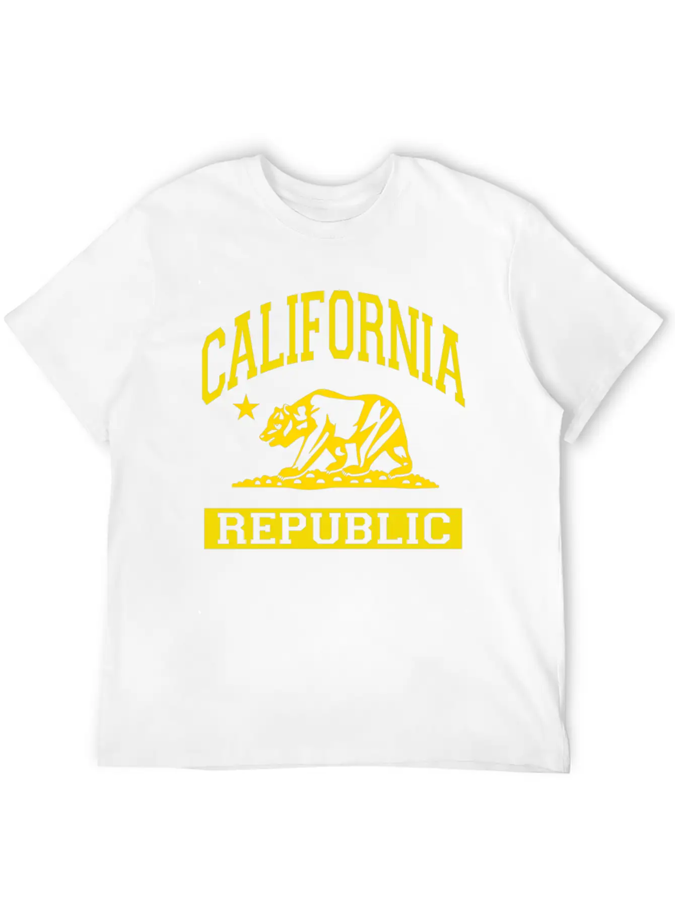 California Republic Flag Unisex Casual T-Shirt – Clean Design For Daily Comfort